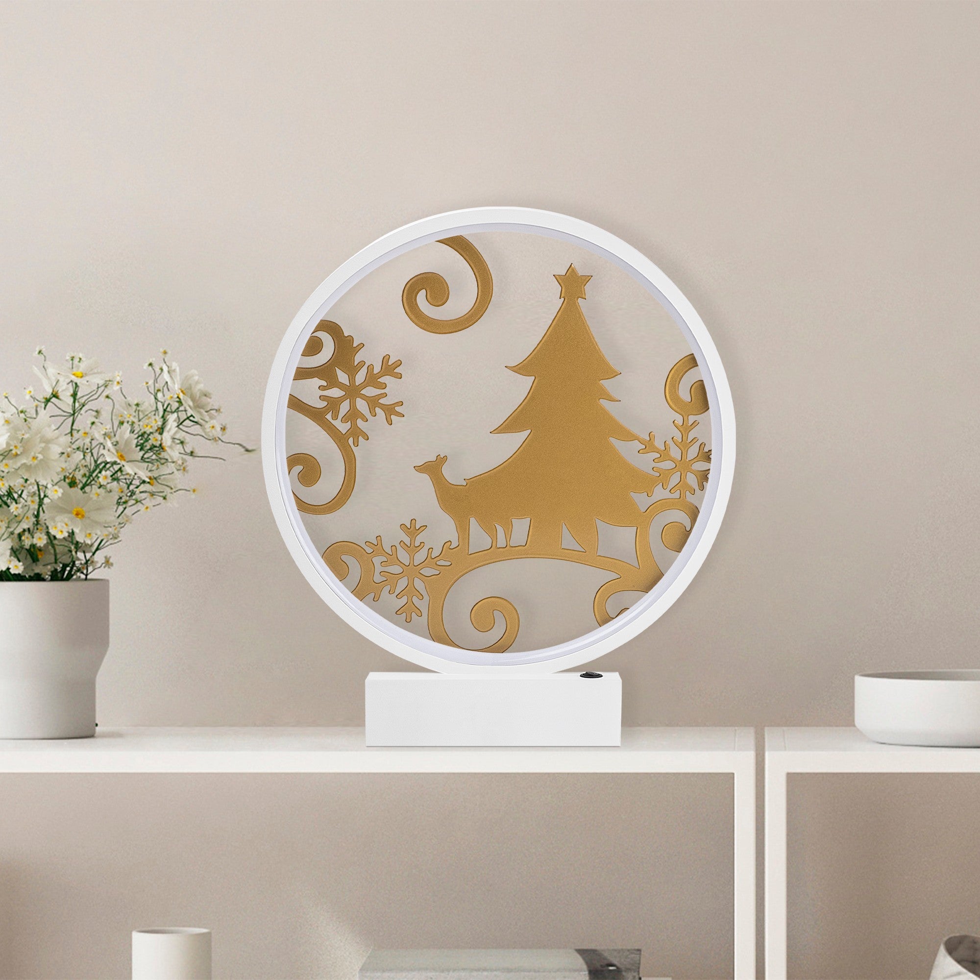 Candeeiro de mesa-XMAS11-Branco
Ouro