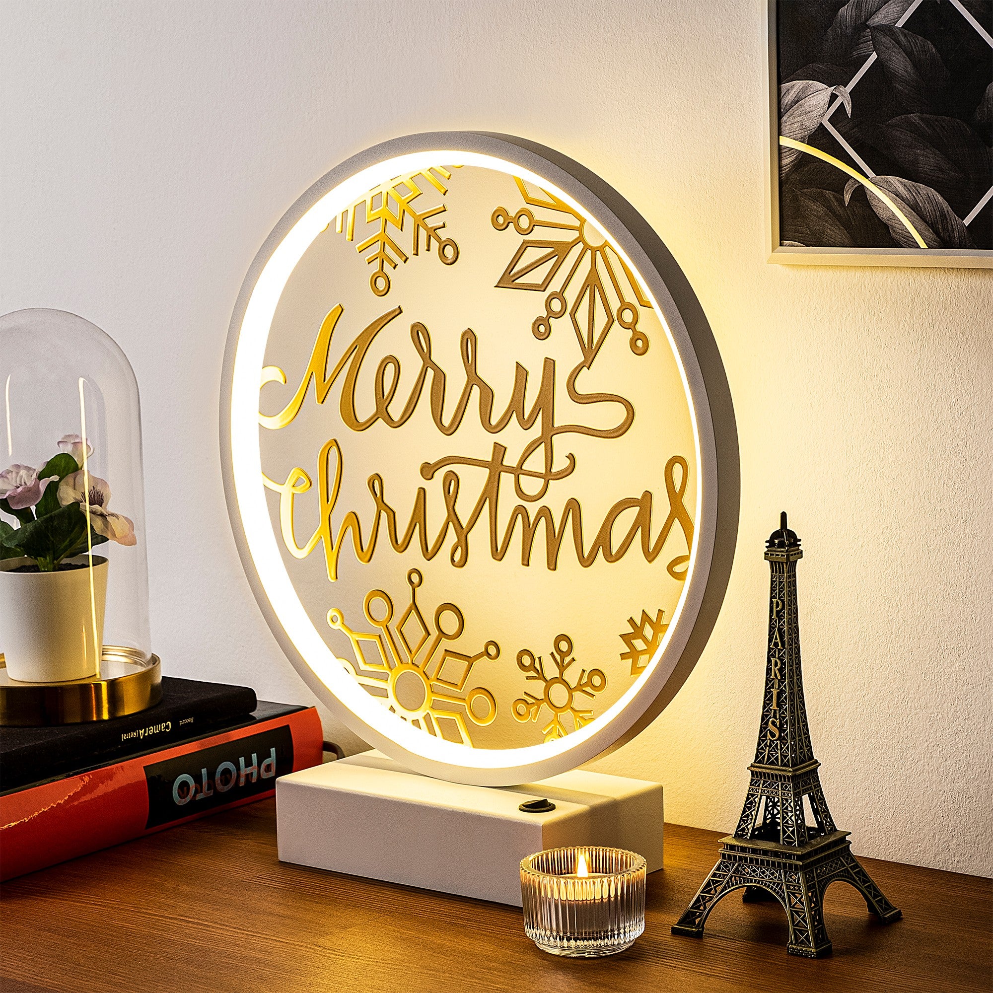 Candeeiro de mesa-XMAS13-Branco
Ouro