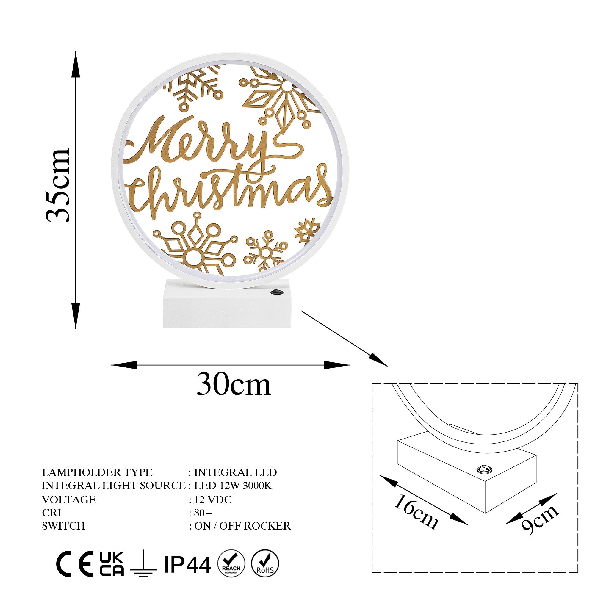 Candeeiro de mesa-XMAS13-Branco
Ouro