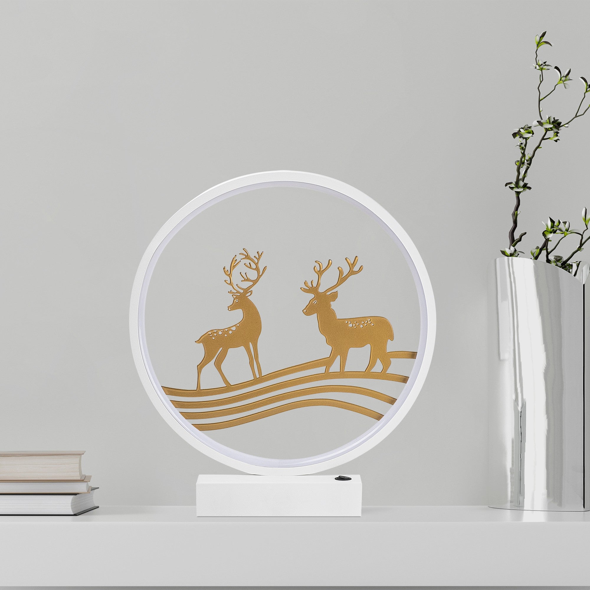 Candeeiro de mesa-XMAS14-Branco
Ouro