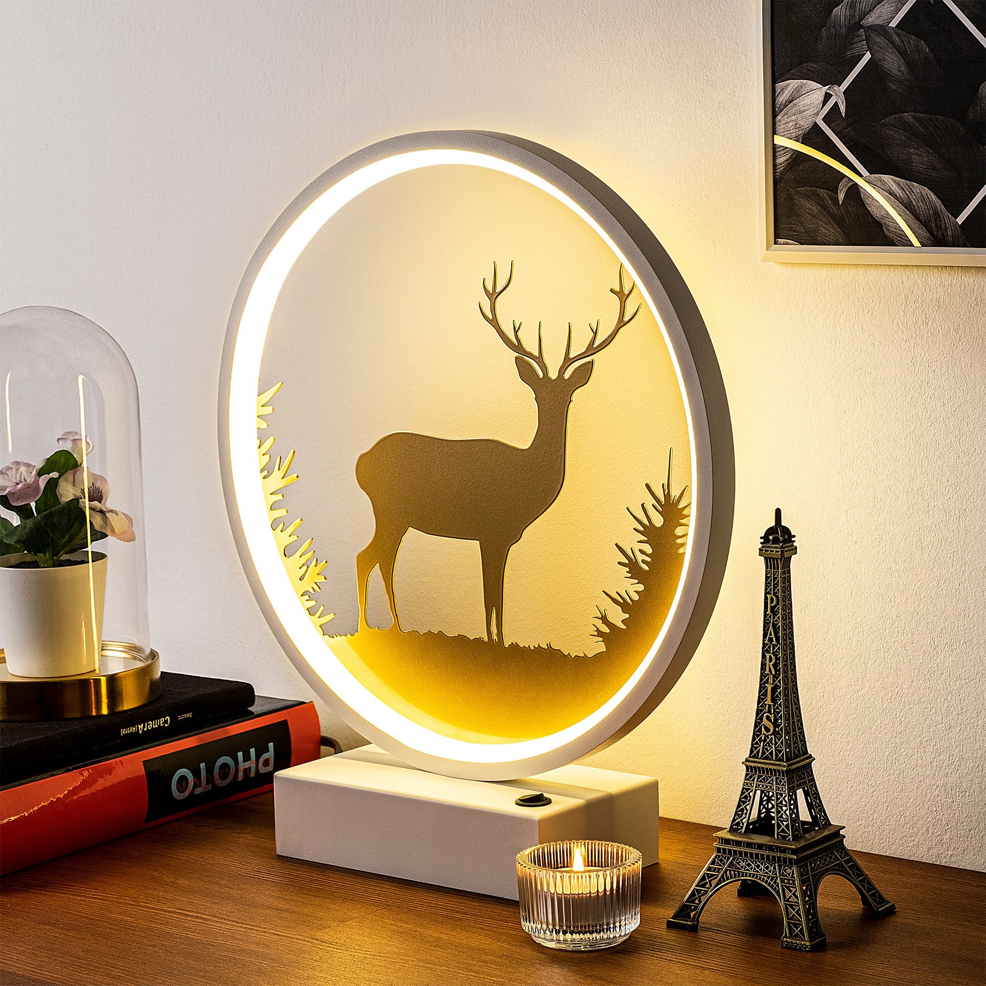 Candeeiro de mesa-XMAS15-Branco
Ouro