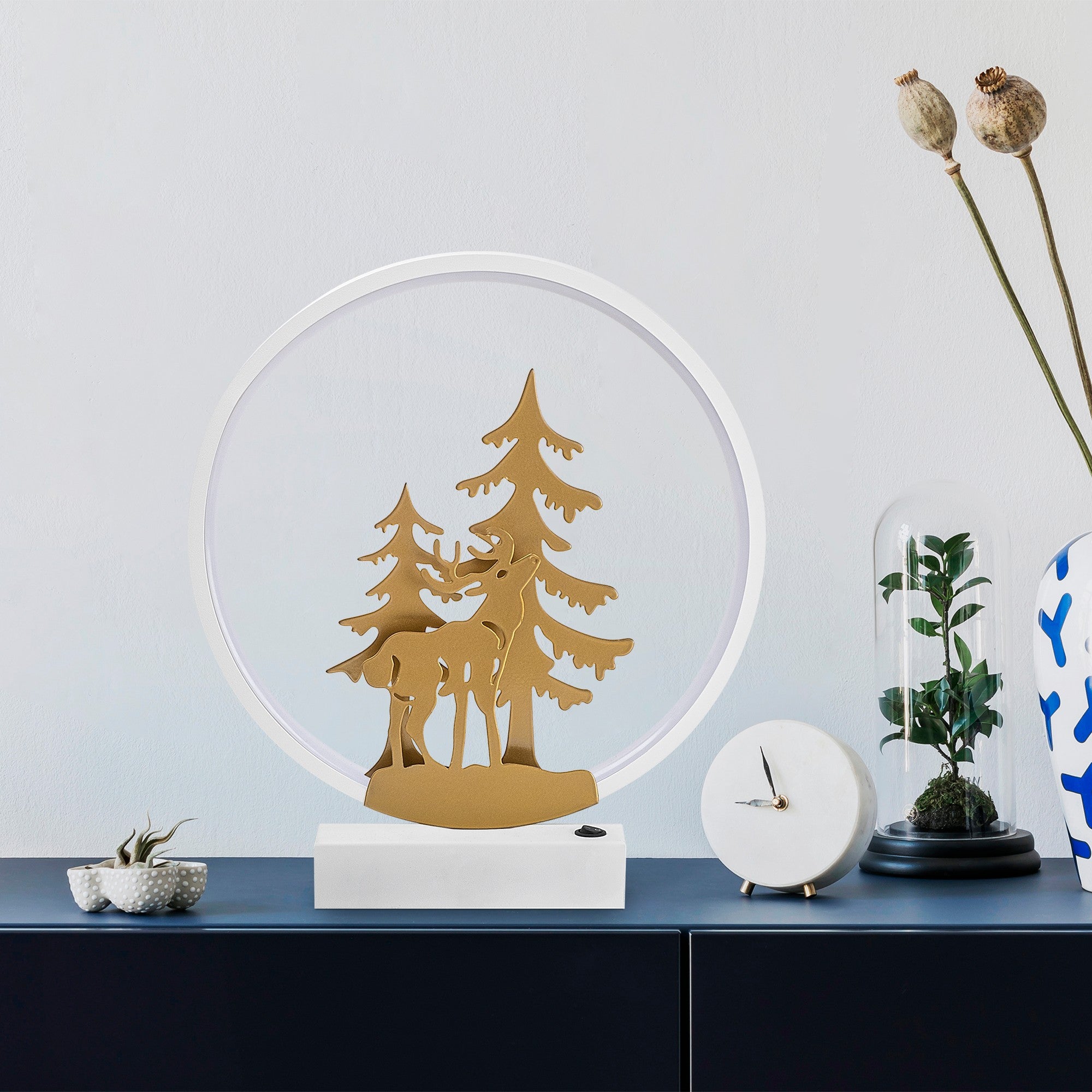 Candeeiro de mesa-XMAS16-Branco
Ouro