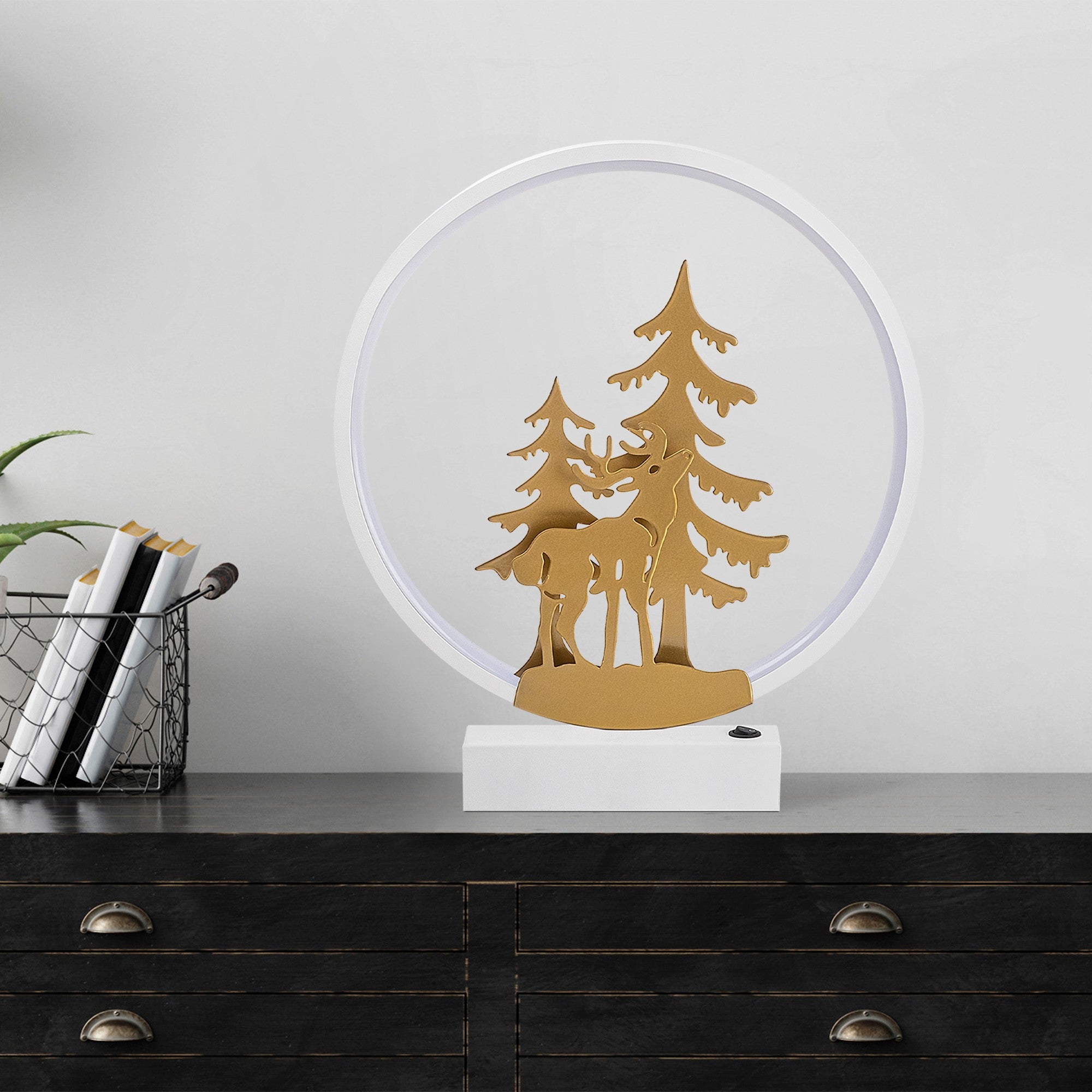 Candeeiro de mesa-XMAS16-Branco
Ouro