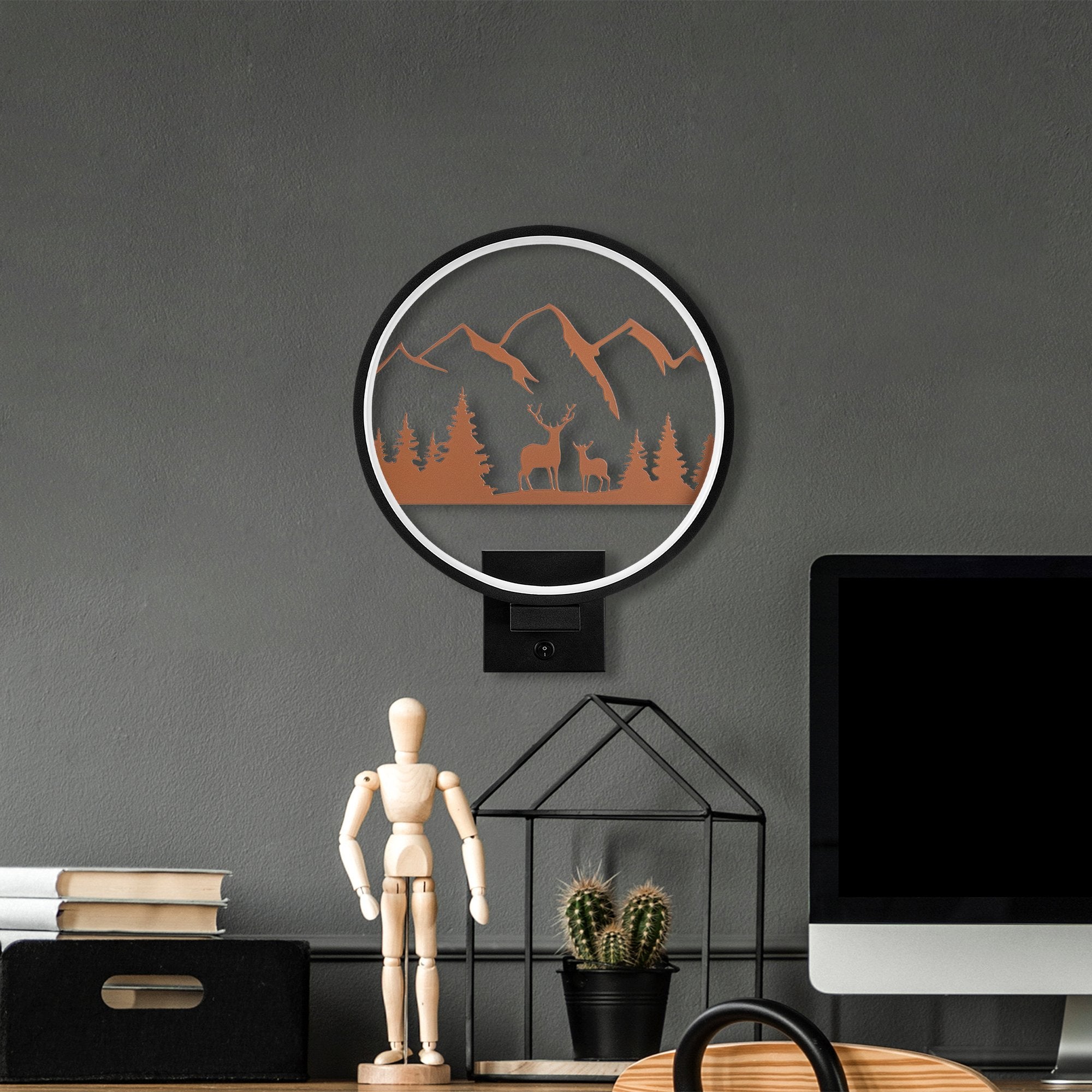 Candeeiro de Parede-XMAS17-Preto
Cobre