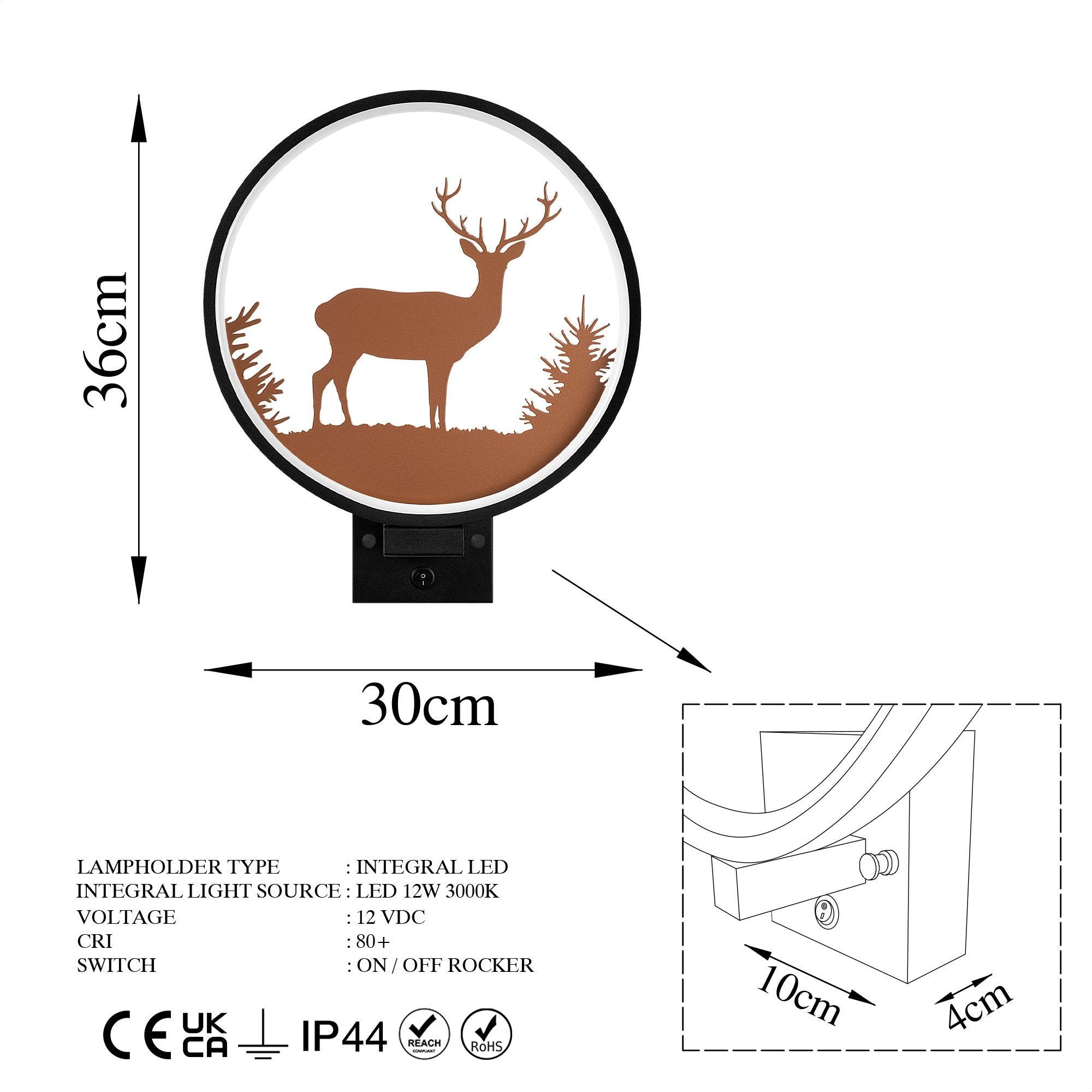 Candeeiro de Parede-XMAS23-Preto
Cobre