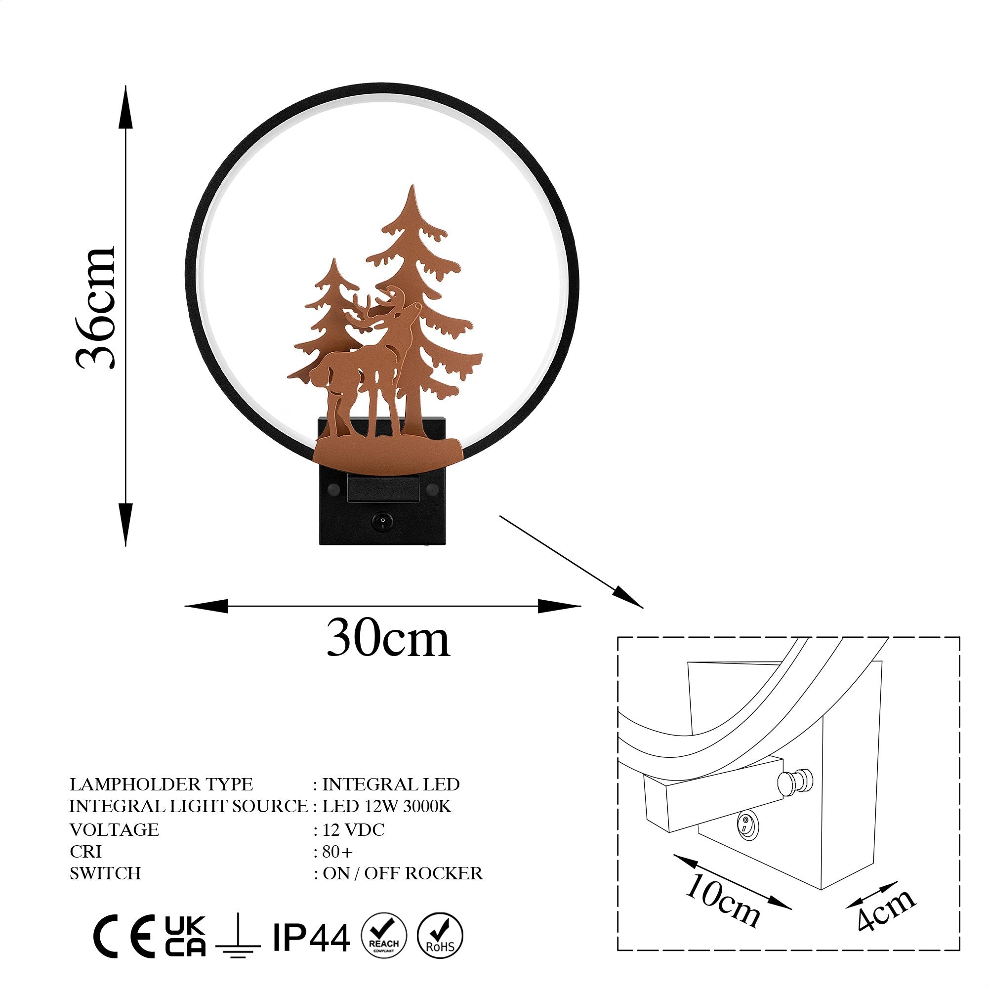 Candeeiro de Parede-XMAS24-Preto
Cobre