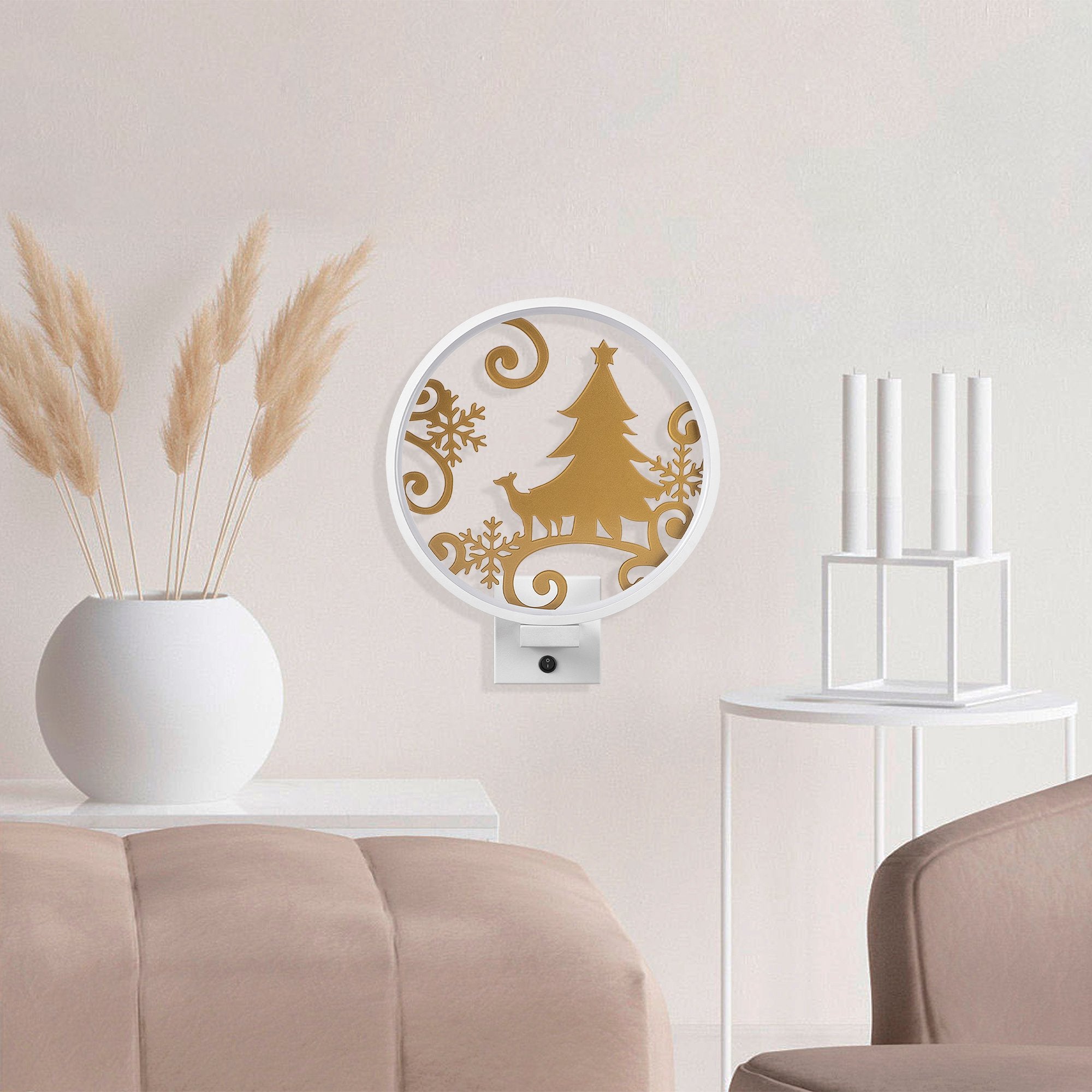 Candeeiro de Parede-XMAS27-Branco
Ouro