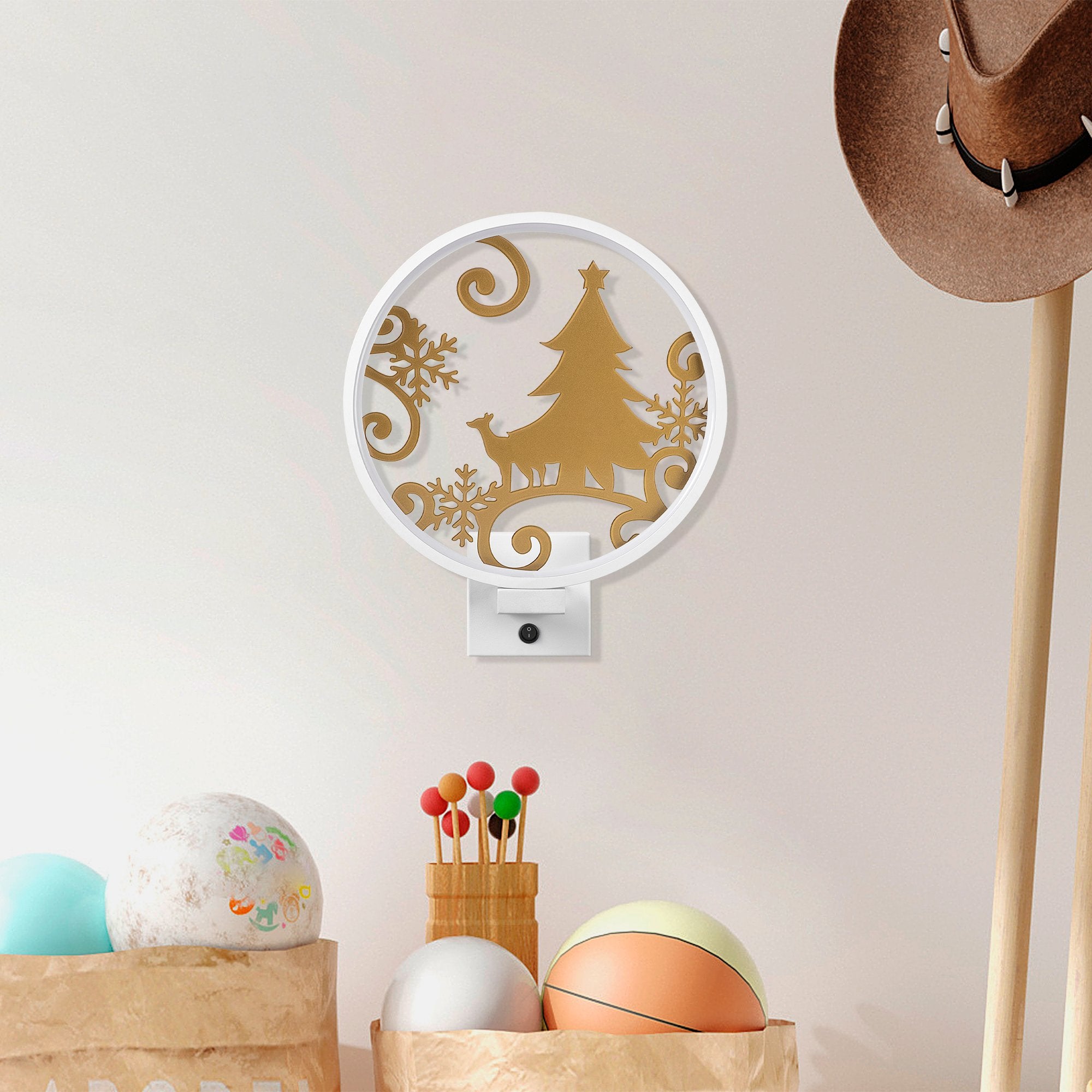 Candeeiro de Parede-XMAS27-Branco
Ouro