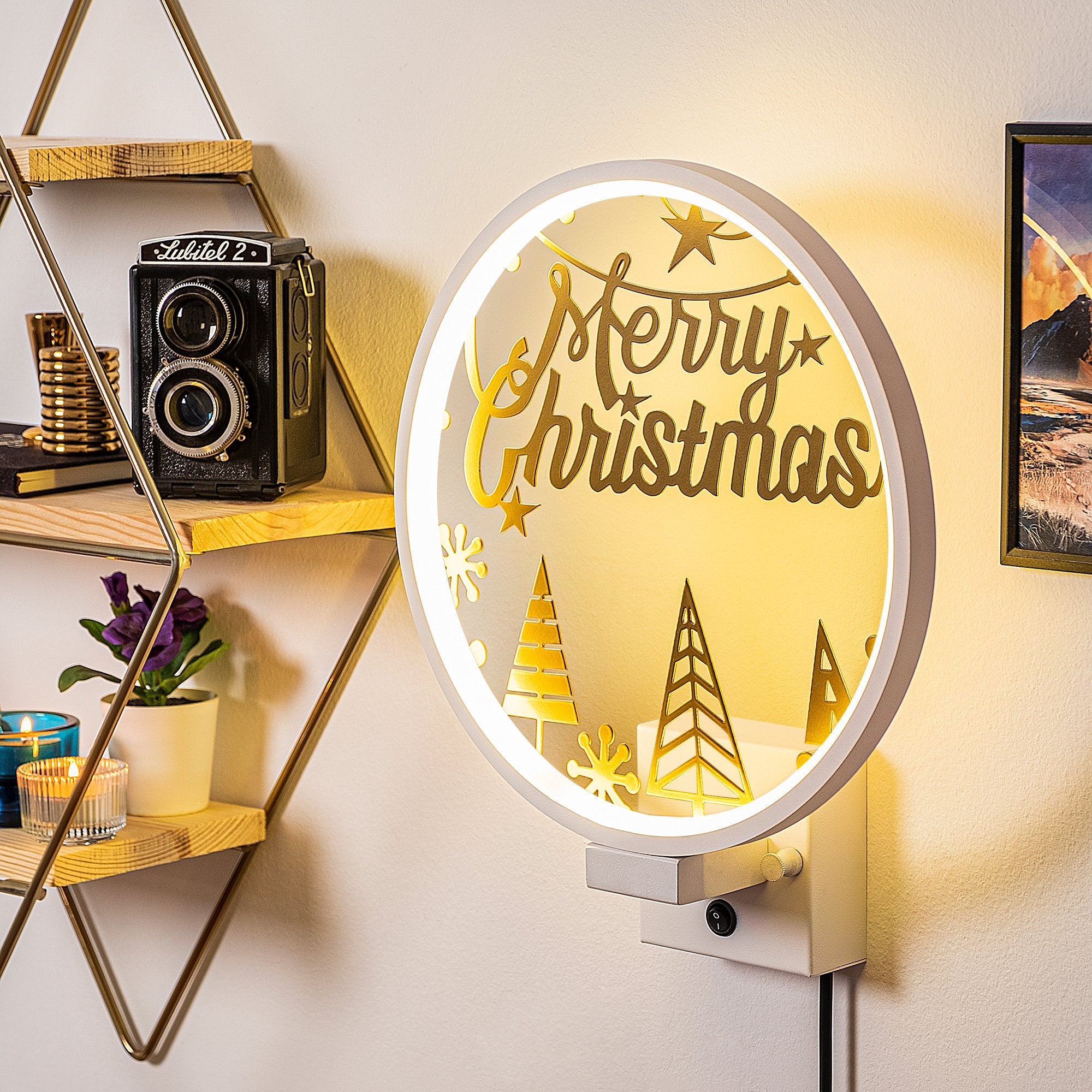 Candeeiro de Parede-XMAS28-Branco
Ouro