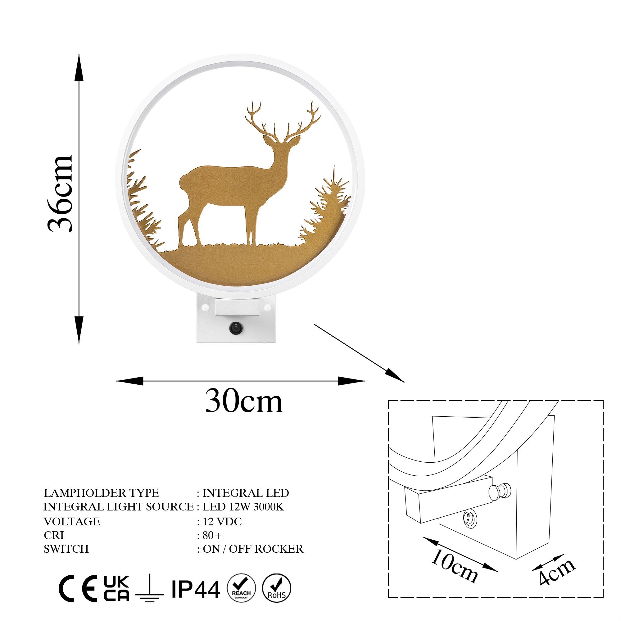 Candeeiro de Parede-XMAS31-Branco
Ouro