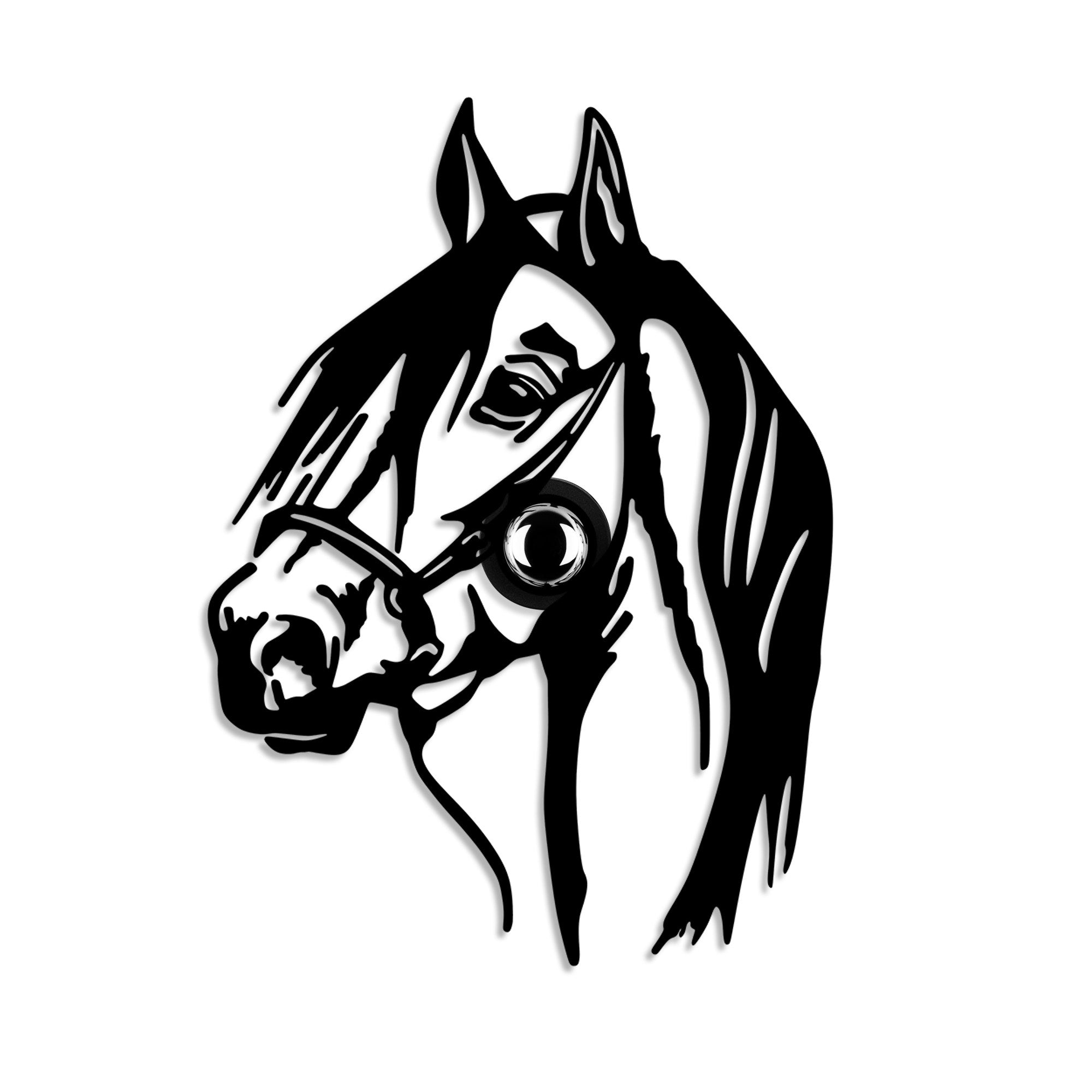 Candeeiro de Parede-Horse-Preto