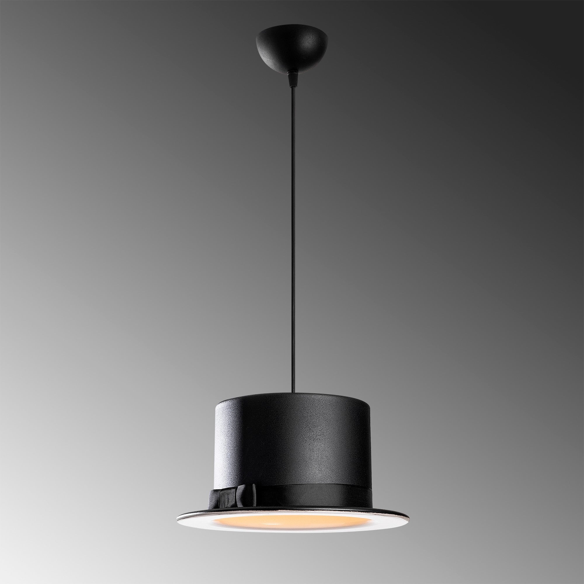 Candeeiro de Teto Industrial Moderno, Preto e Branco, 30 cm de Diâmetro, Altura Ajustável 110 cm, Soquete E27, Iluminação Elegante para Decoração de Casa e Escritório