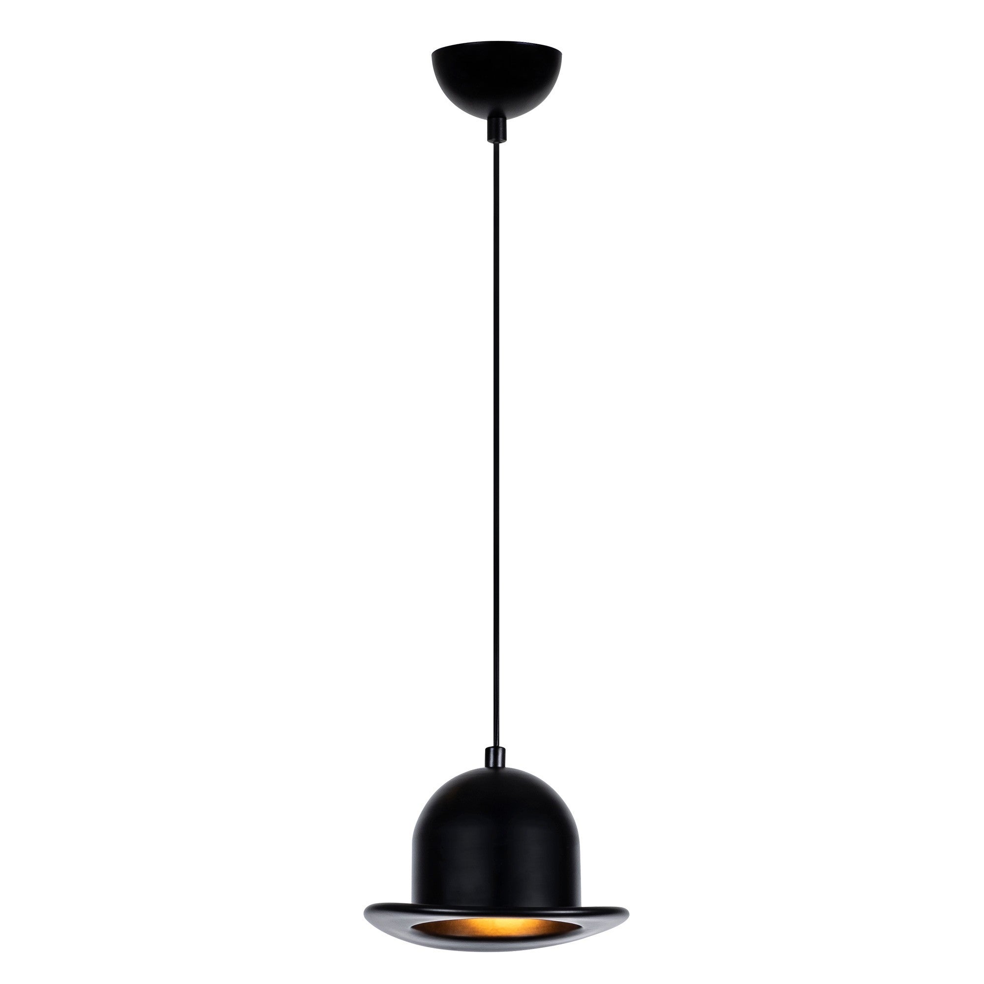 Candeeiro de Teto Preto Moderno, 19 cm de Diâmetro, Altura Ajustável 110 cm, Corpo em Metal, Soquete E27, IP20 | Design Industrial e Escandinavo Elegante para Decoração de Casa