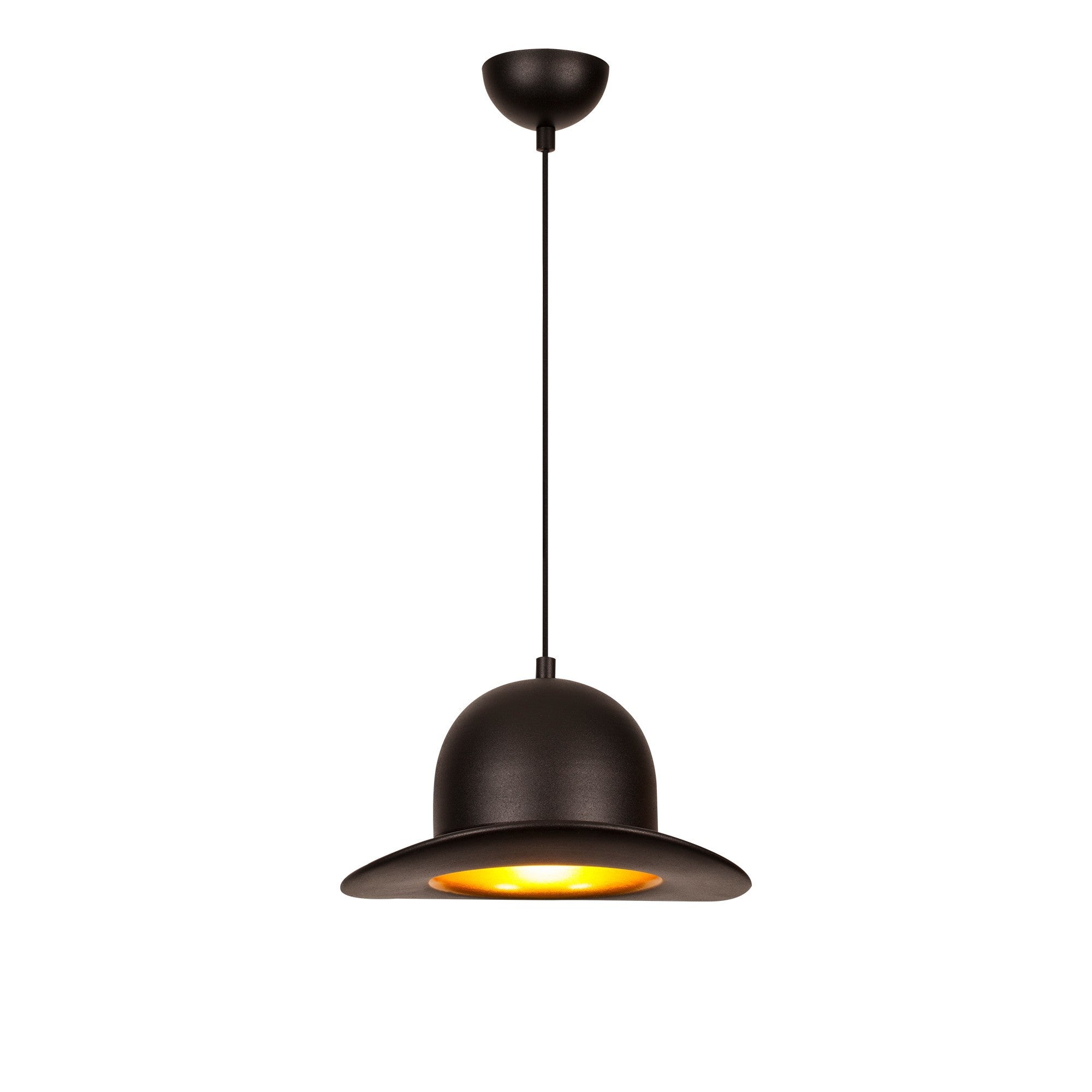 Candeeiro de Teto preto moderno, 28 cm de diâmetro, 113 cm de altura | Corpo de metal, soquete E27, 40 W máx. | Design industrial e escandinavo elegante para decoração de casa