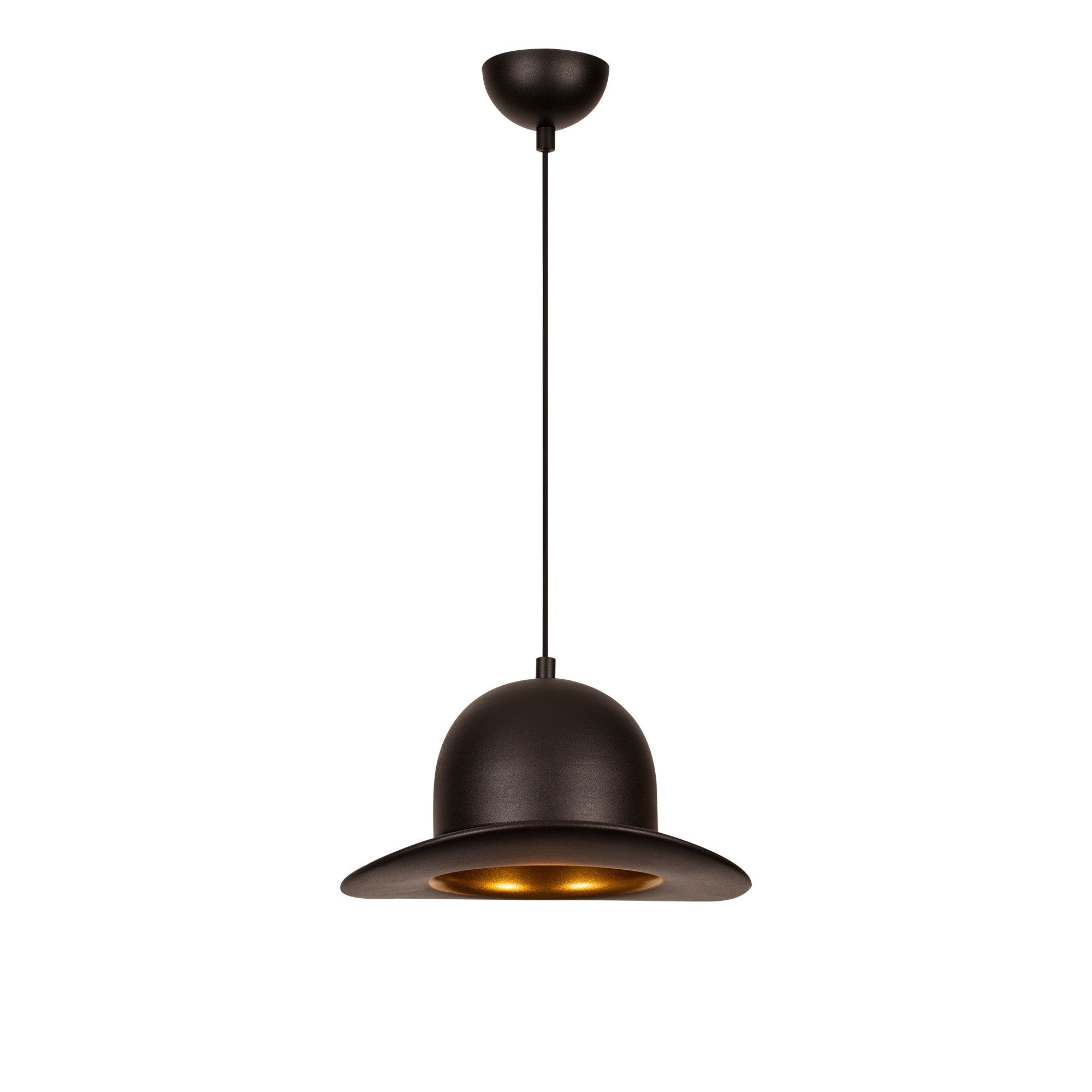 Candeeiro de Teto preto moderno, 28 cm de diâmetro, 113 cm de altura | Corpo de metal, soquete E27, 40 W máx. | Design industrial e escandinavo elegante para decoração de casa