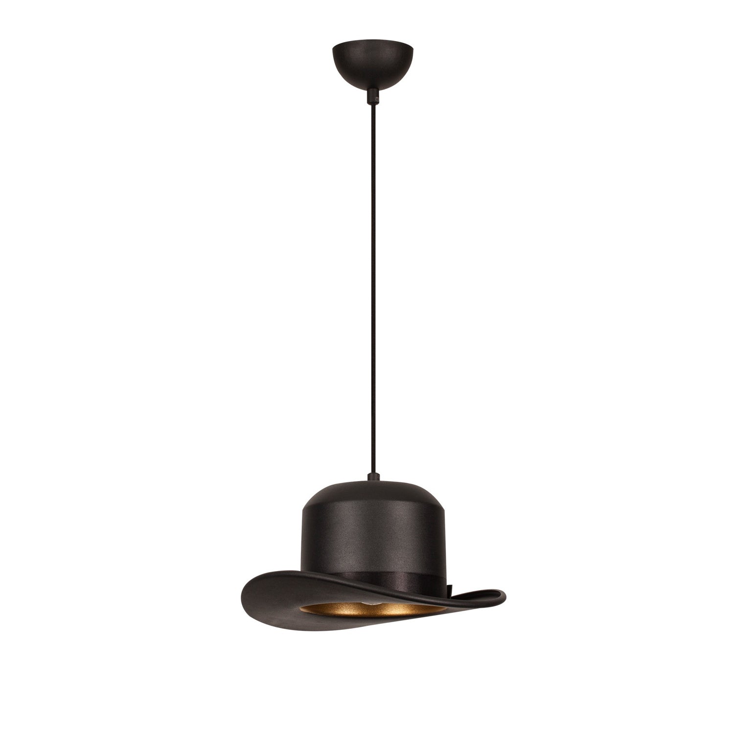 Candeeiro de Teto – 30 cm de diâmetro – Preto – Metal