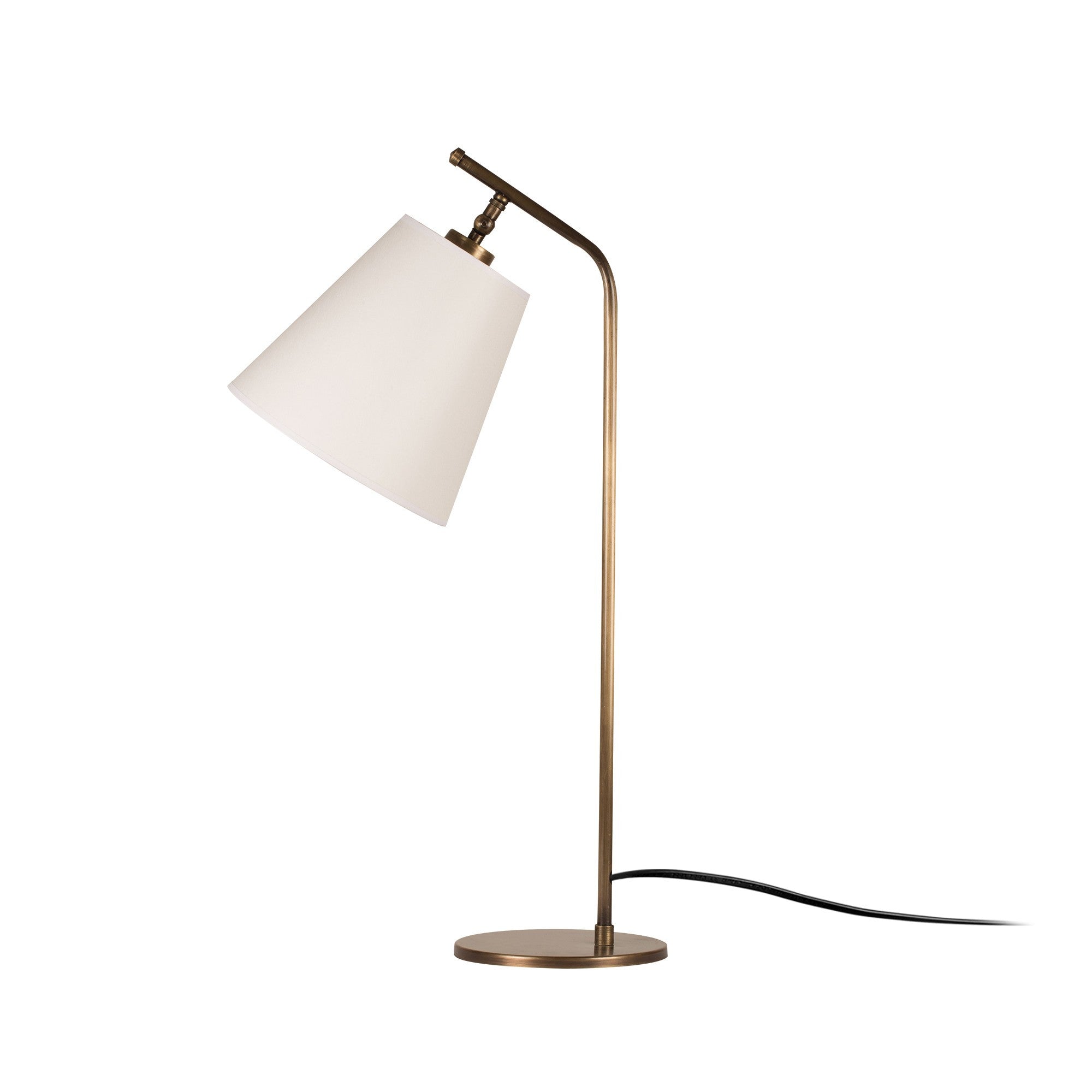 Candeeiro de Mesa Moderna com Corpo em Metal, 67 cm de Altura, Acabamento Branco e Vintage | Soquete E27, Máx. 40 W, Cabo de 200 cm | Ideal para Decoração Escandinava e Hoteleira