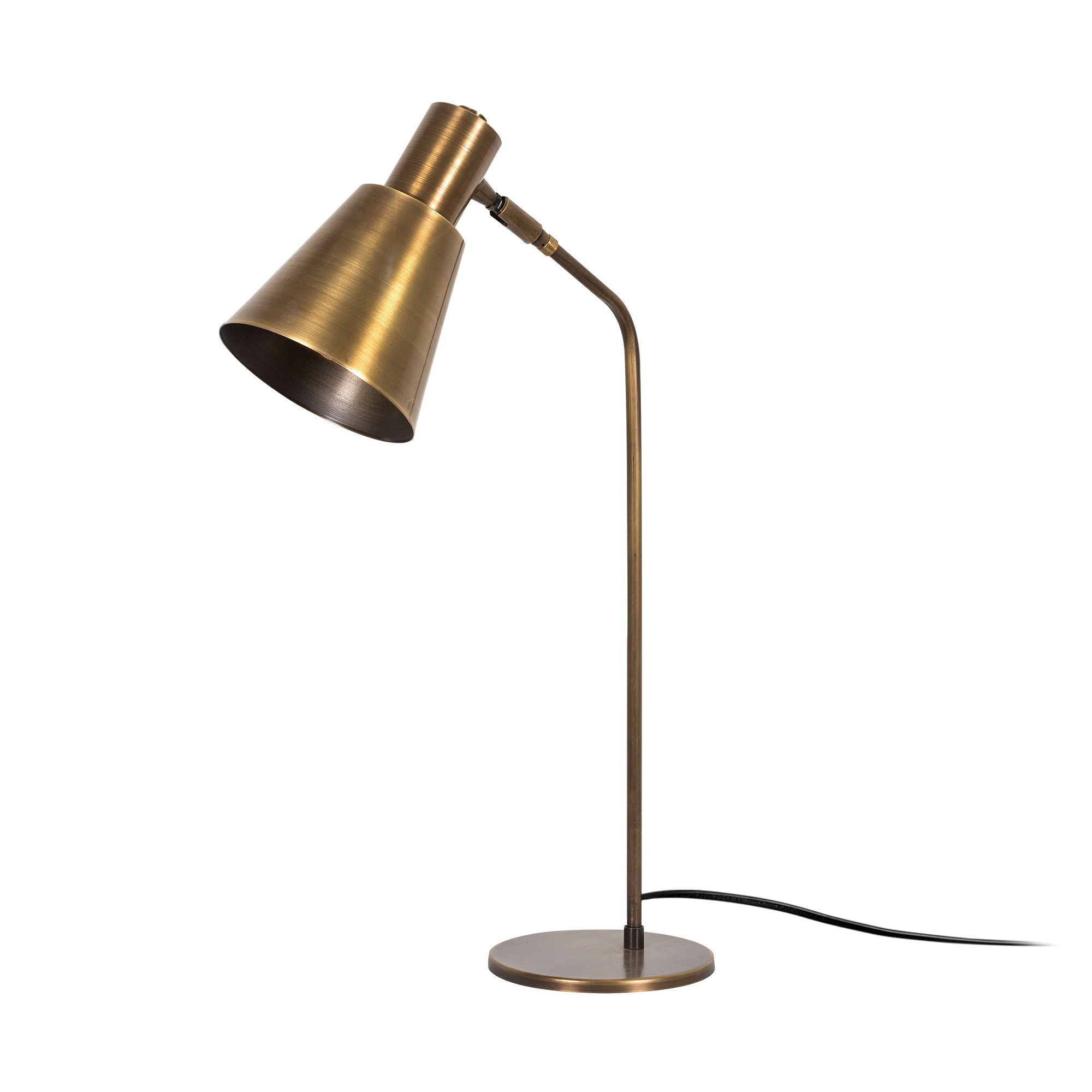 Candeeiro de Mesa Vintage em Cobre, 70 cm de Altura, Corpo em Metal, Soquete E27, 14 x 28 cm | Design Industrial e Escandinavo Elegante para Decoração de Casa e Hotel