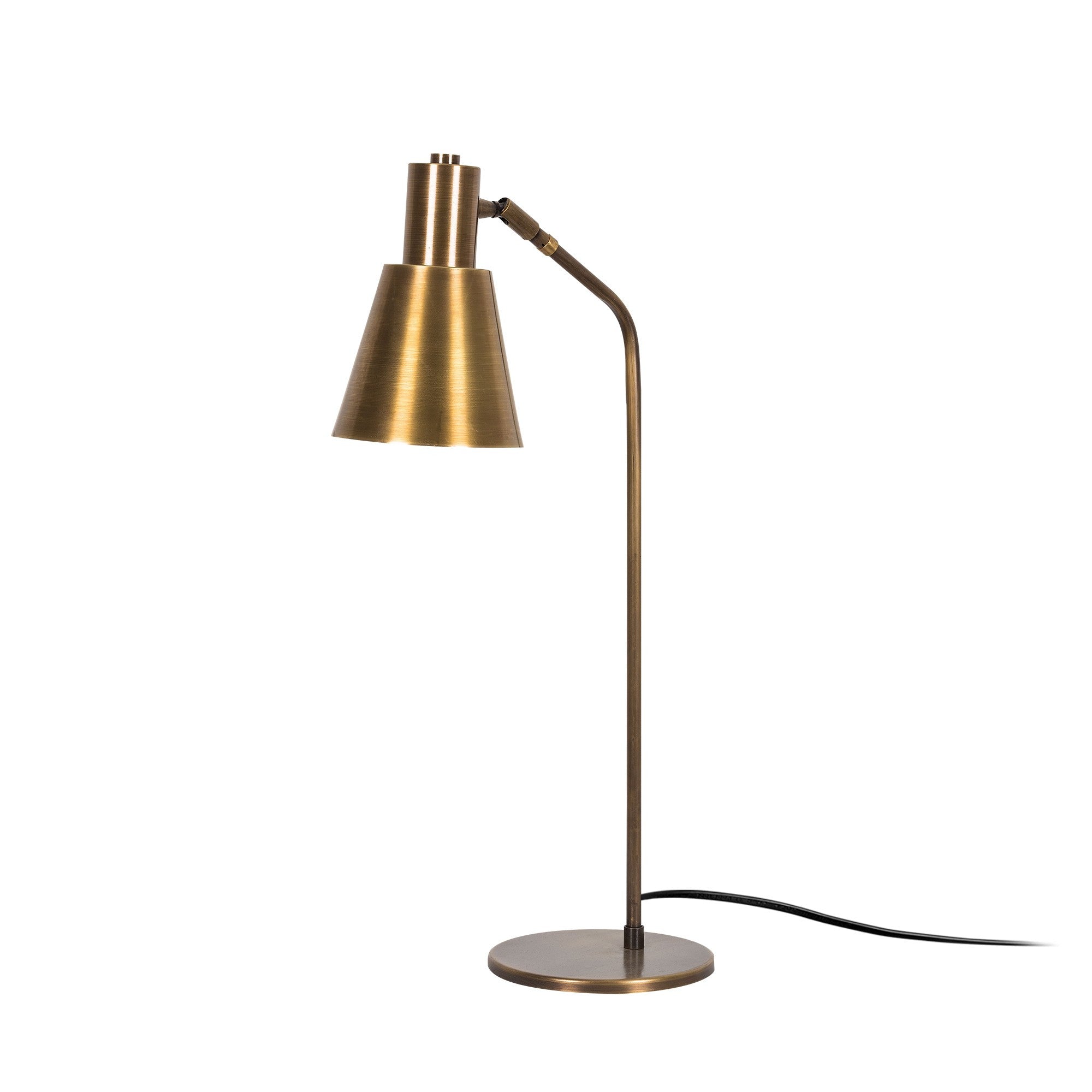 Candeeiro de Mesa Vintage em Cobre, 70 cm de Altura, Corpo em Metal, Soquete E27, 14 x 28 cm | Design Industrial e Escandinavo Elegante para Decoração de Casa e Hotel