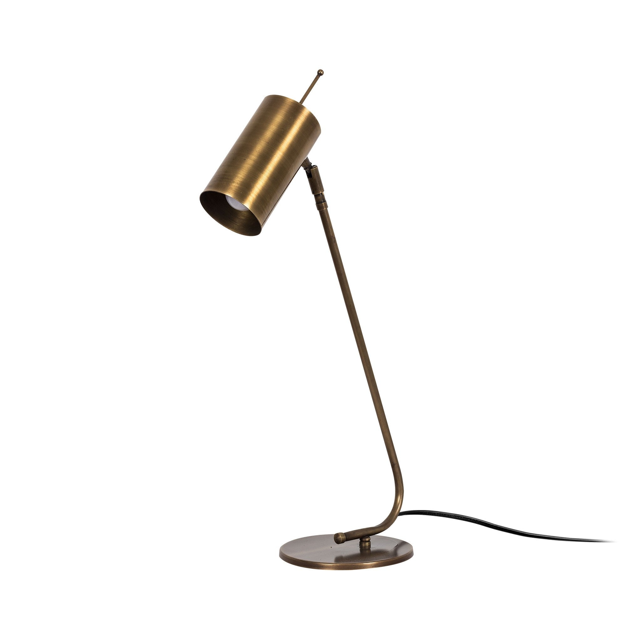 Candeeiro de Mesa Vintage em Cobre, 55 cm de Altura, Corpo em Metal, Soquete E27, 40 W Máx., Cabo de 200 cm | Design Industrial e Escandinavo Elegante para Casa e Hotel