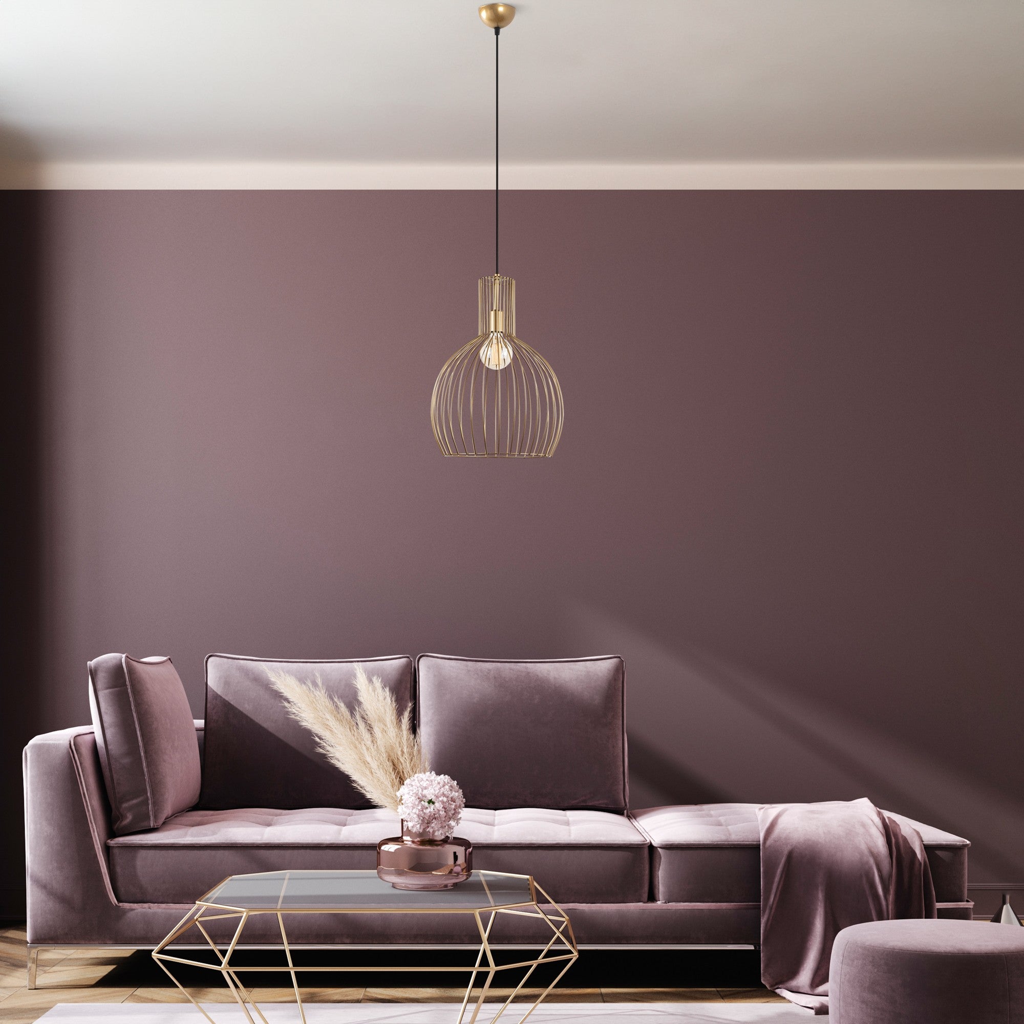 Candeeiro de Teto  - Tabut - Ouro