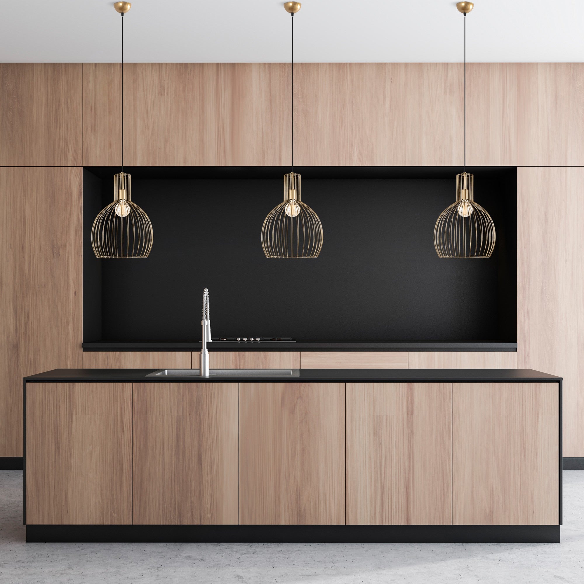 Candeeiro de Teto  - Tabut - Ouro