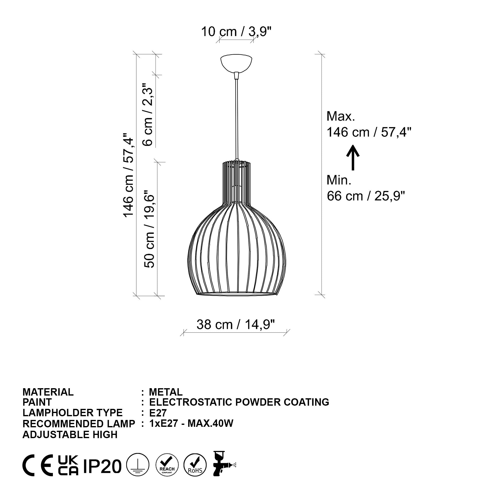 Candeeiro de Teto  - Tabut - Ouro