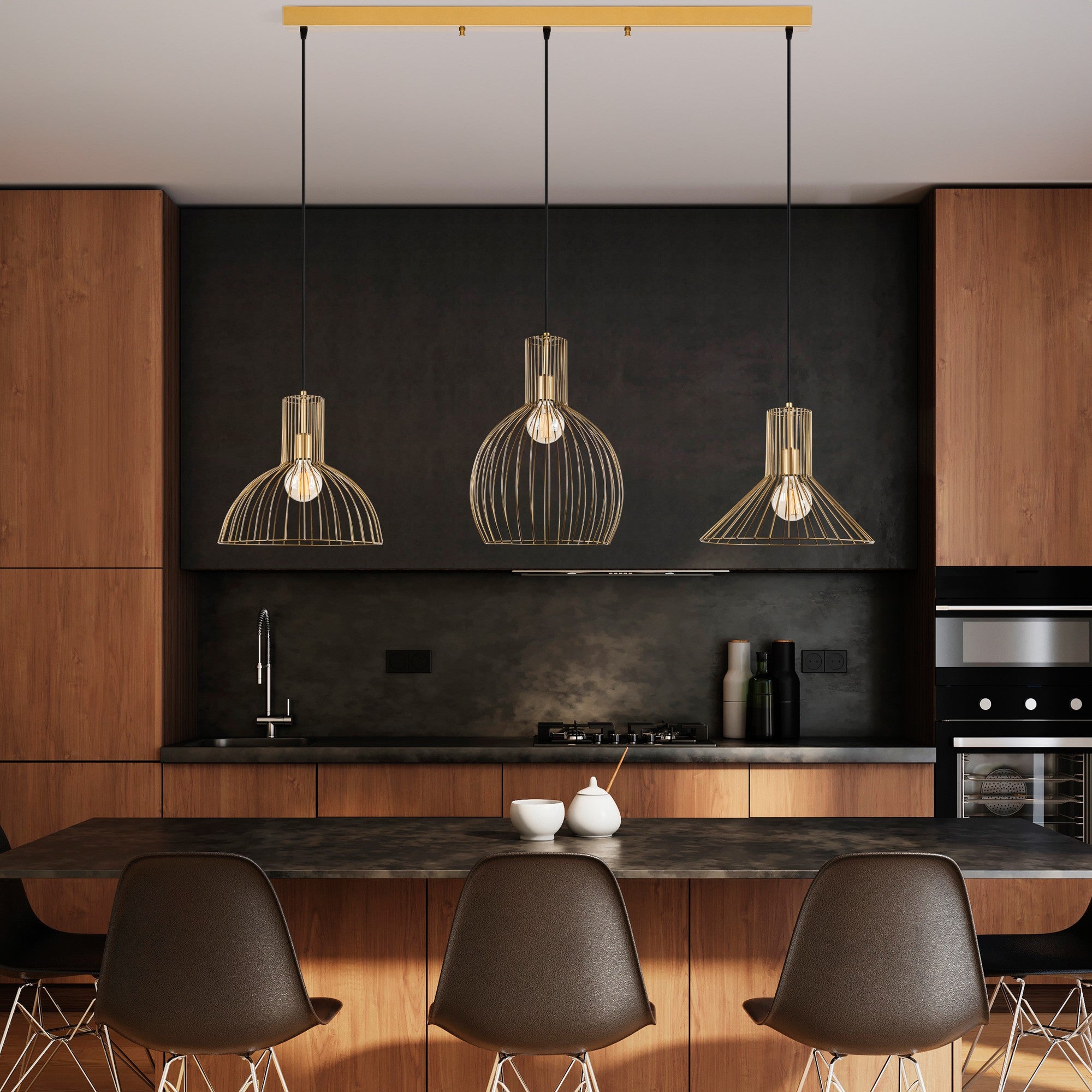 Candeeiro de Teto  - Tabut - Ouro