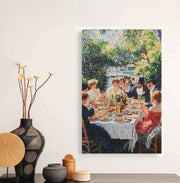 Quadro Decorativo em Tela 45x70cm - Arte Multicolor em Madeira de Pinho Natural