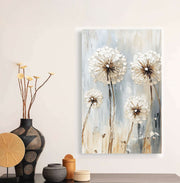 Quadro Decorativo em Tela 45x70cm - Arte Multicolor em Madeira de Pinho Natural