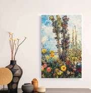 Quadro Decorativo em Tela 45x70cm - Arte Multicolor em Madeira de Pinho Natural