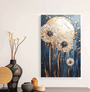 Quadro Decorativo em Tela 45x70cm - Arte Multicolor em Madeira de Pinho Natural