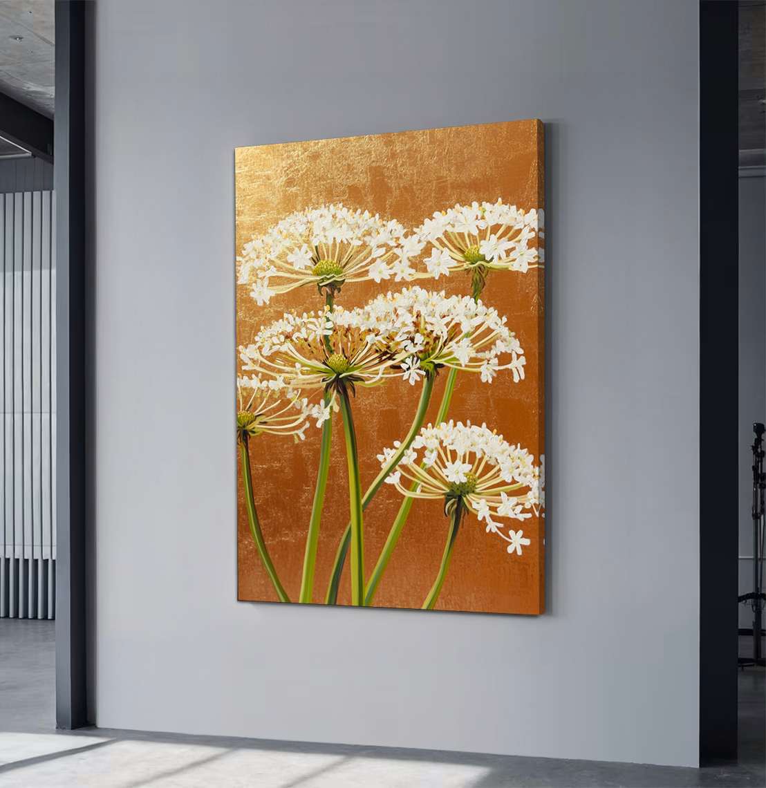Quadro Decorativo em Tela 45x70cm - Arte Multicolor em Madeira de Pinho Natural