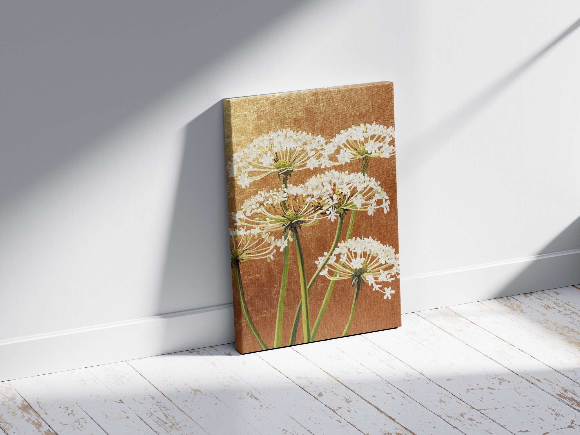 Quadro Decorativo em Tela 45x70cm - Arte Multicolor em Madeira de Pinho Natural