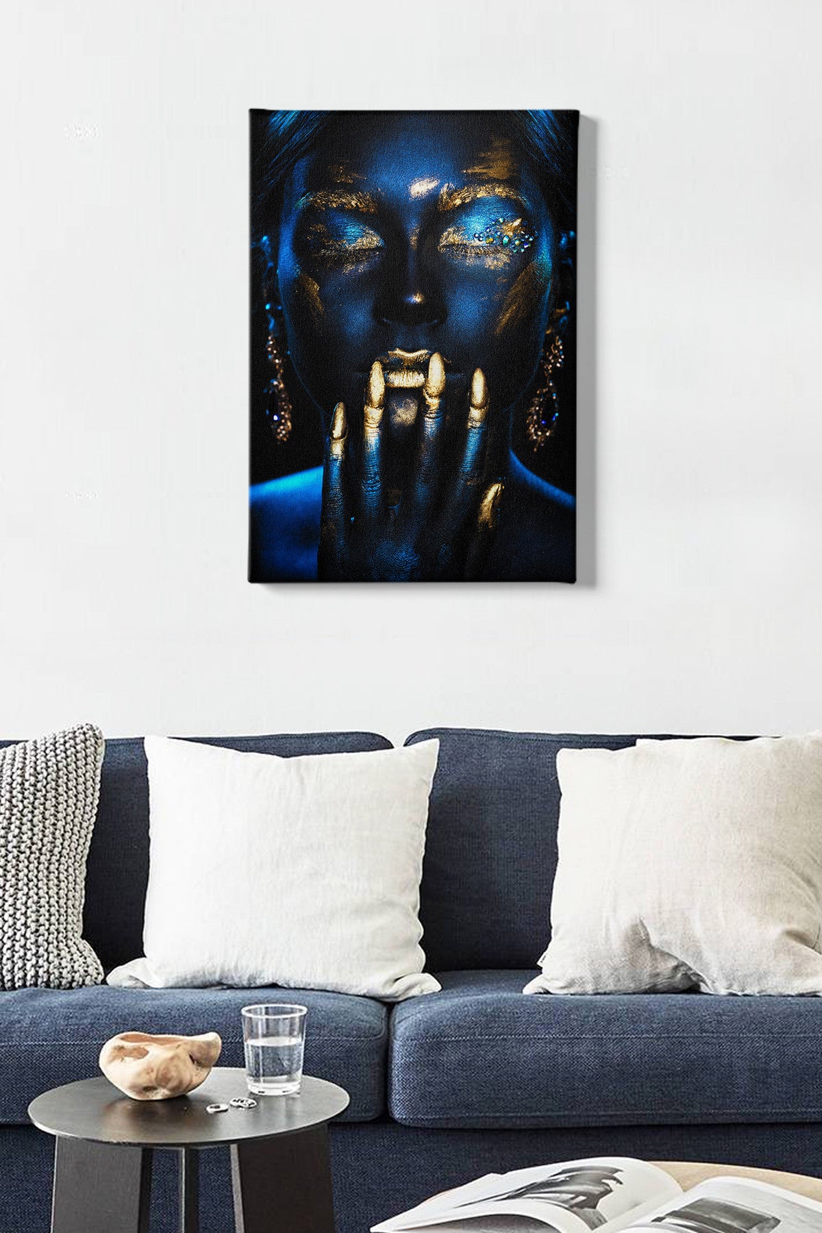 Impressionante pintura decorativa em tela, 50 x 70 cm | 100% tela, 100% moldura de madeira (3 cm de espessura) | Perfeita para amantes de decoração e arte