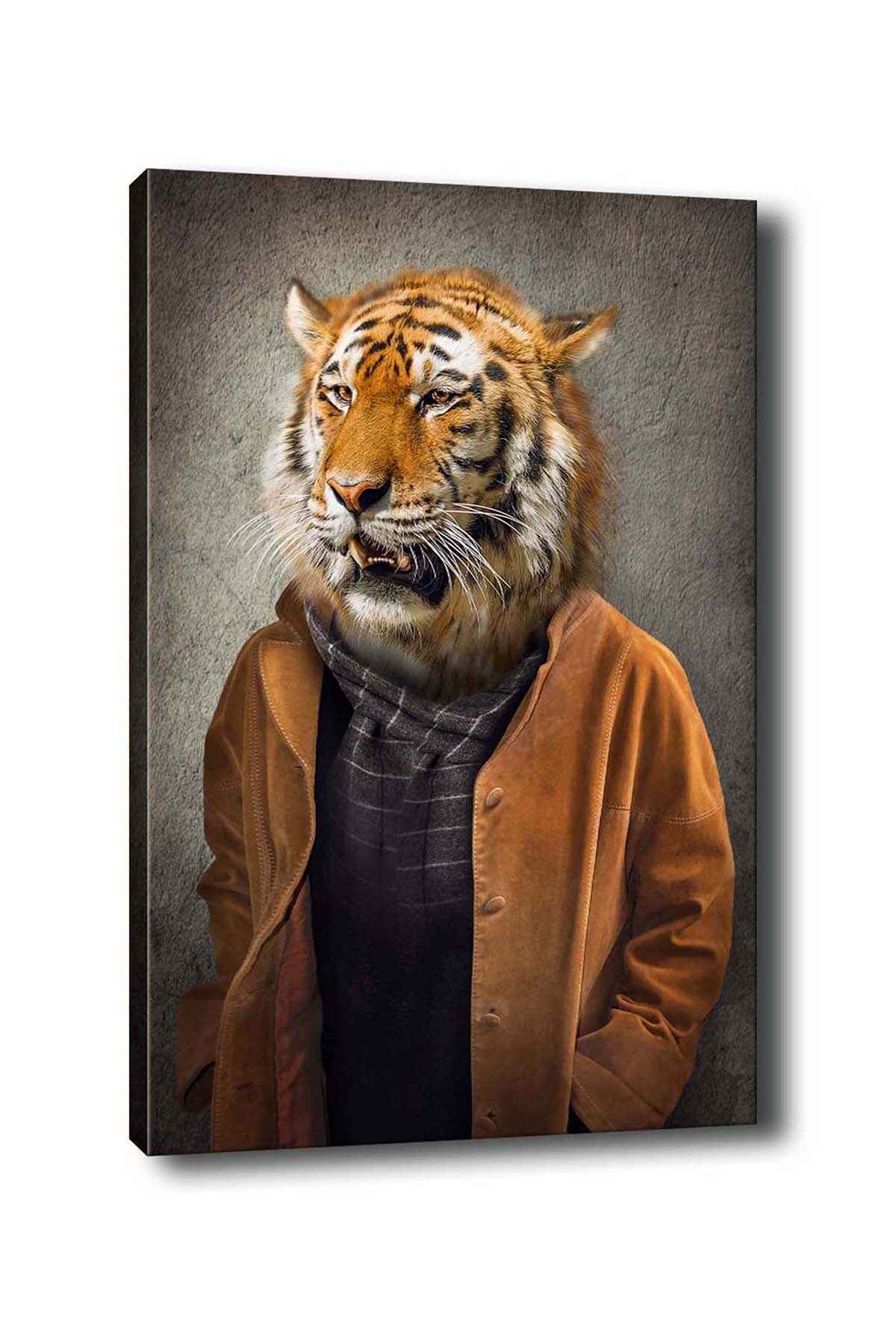 Impressionante pintura decorativa em tela, 50 x 70 cm | 100% tela, 100% moldura de madeira (3 cm de espessura) | Perfeita para amantes de decoração e arte