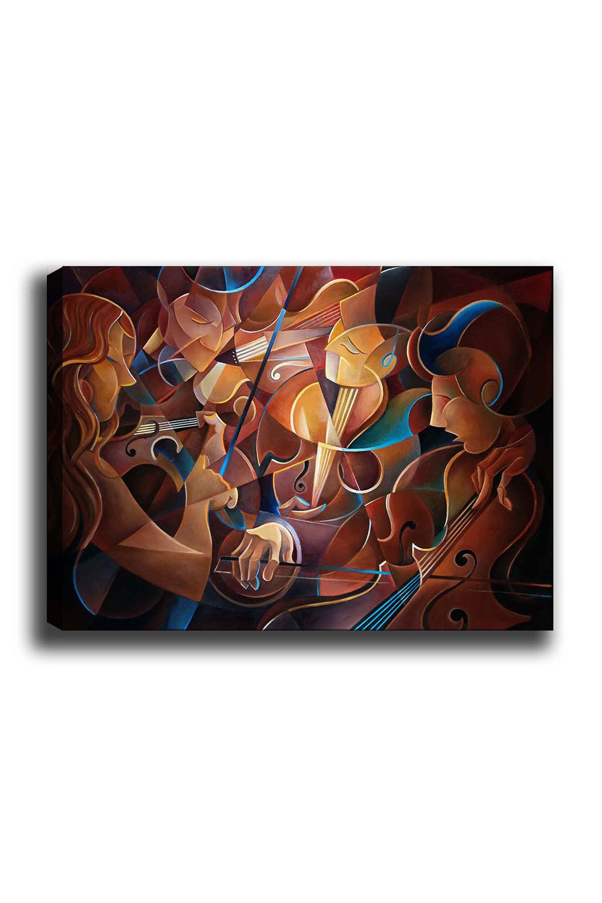 Impressionante pintura decorativa em tela, 50 x 70 cm | 100% tela, 100% moldura de madeira (3 cm de espessura) | Perfeita para amantes de decoração e arte