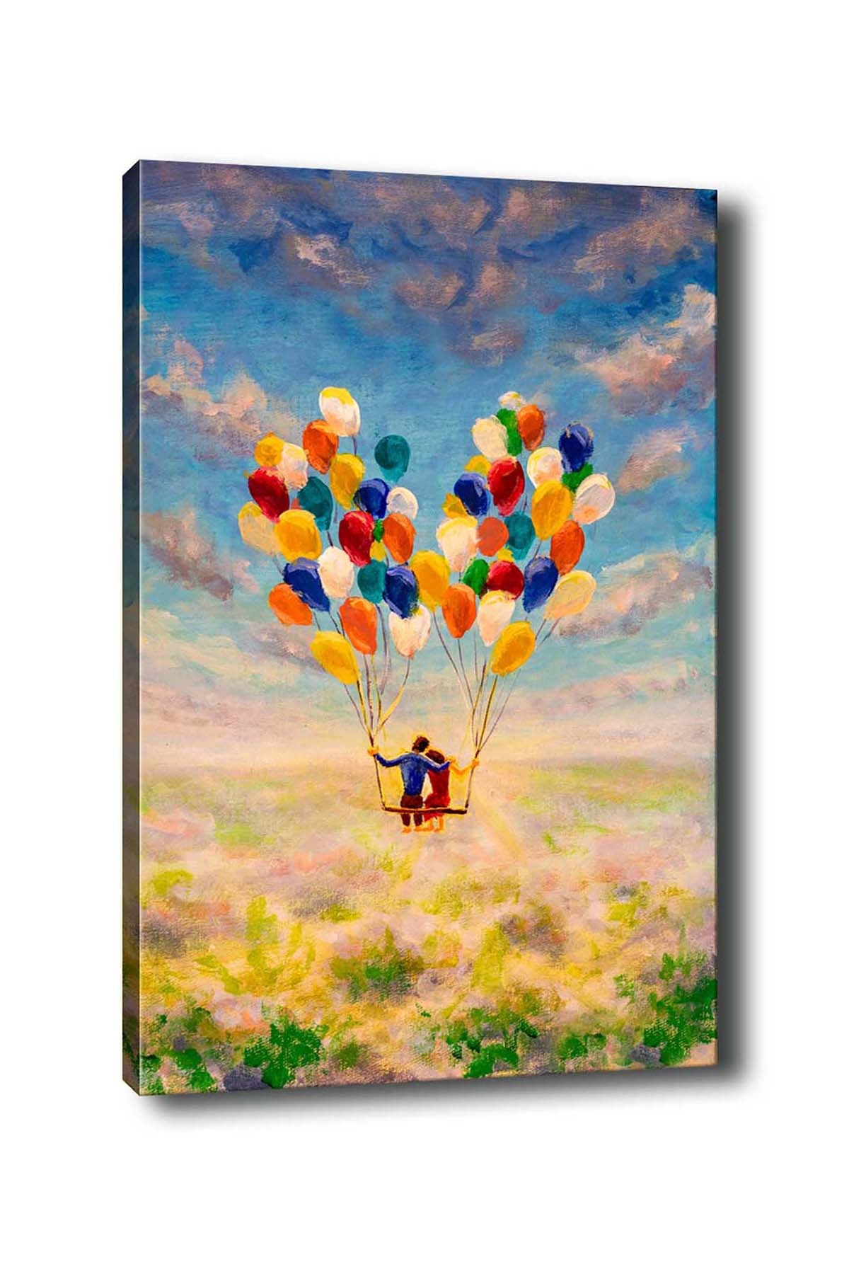 Pintura decorativa em tela – 50 x 70 cm – moldura de madeira – 100% tela