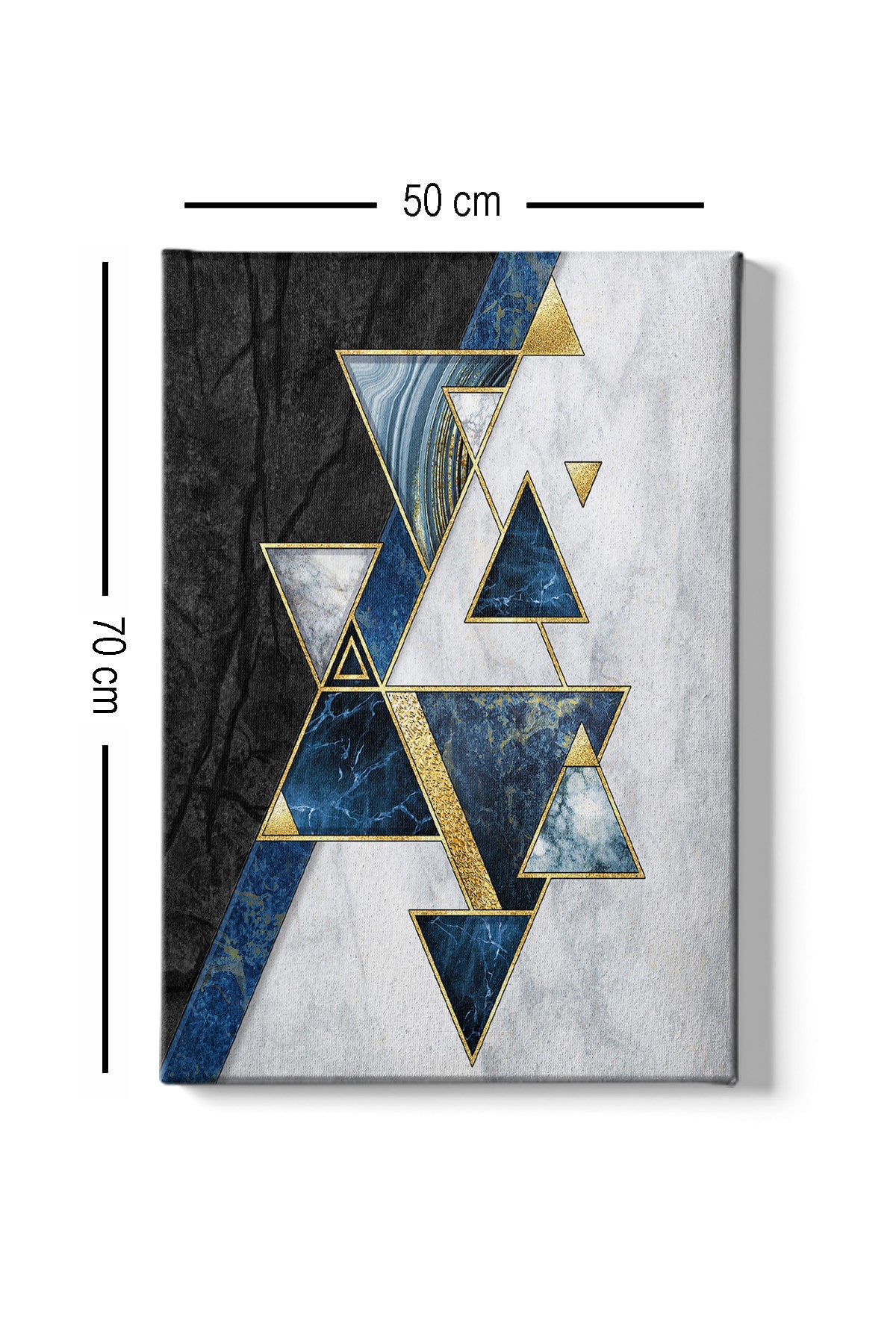 Impressionante pintura decorativa em tela, 50 x 70 cm | 100% tela, 100% moldura de madeira (3 cm de espessura) | Perfeita para amantes de decoração e arte