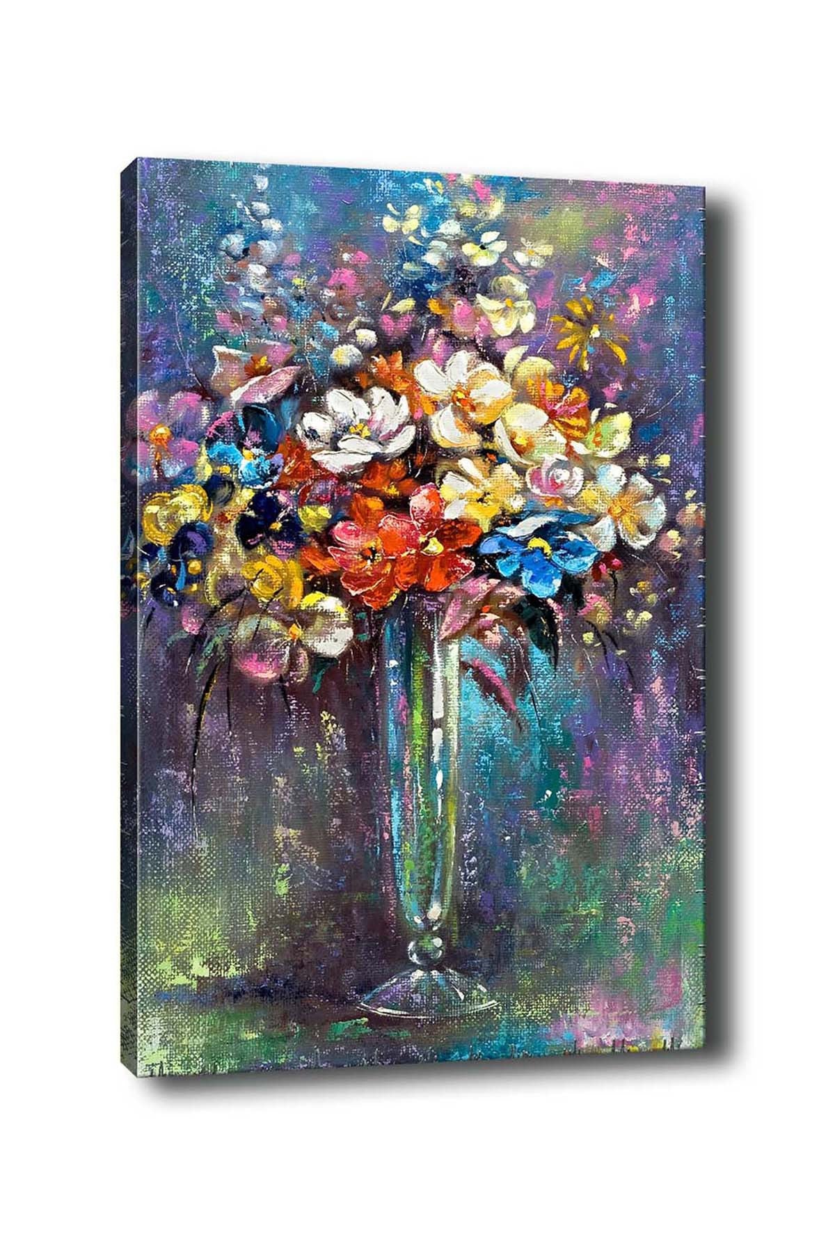 Impressionante pintura decorativa em tela, 50 x 70 cm | 100% tela, 100% moldura de madeira (3 cm de espessura) | Perfeita para amantes de decoração e arte