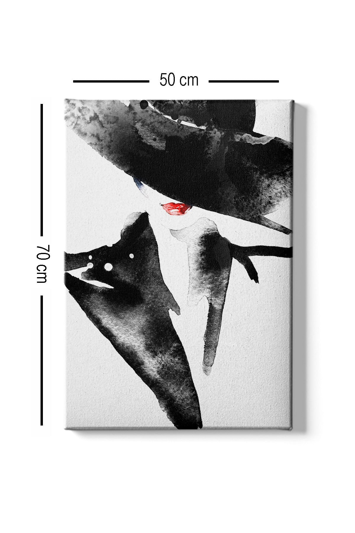 Pintura decorativa em tela – 50 x 70 cm – madeira – tela