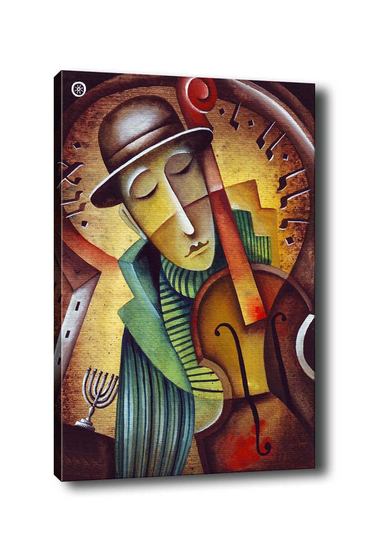 Impressionante pintura decorativa em tela, 50 x 70 cm | 100% tela, 100% moldura de madeira (3 cm de espessura) | Perfeita para amantes de decoração e arte