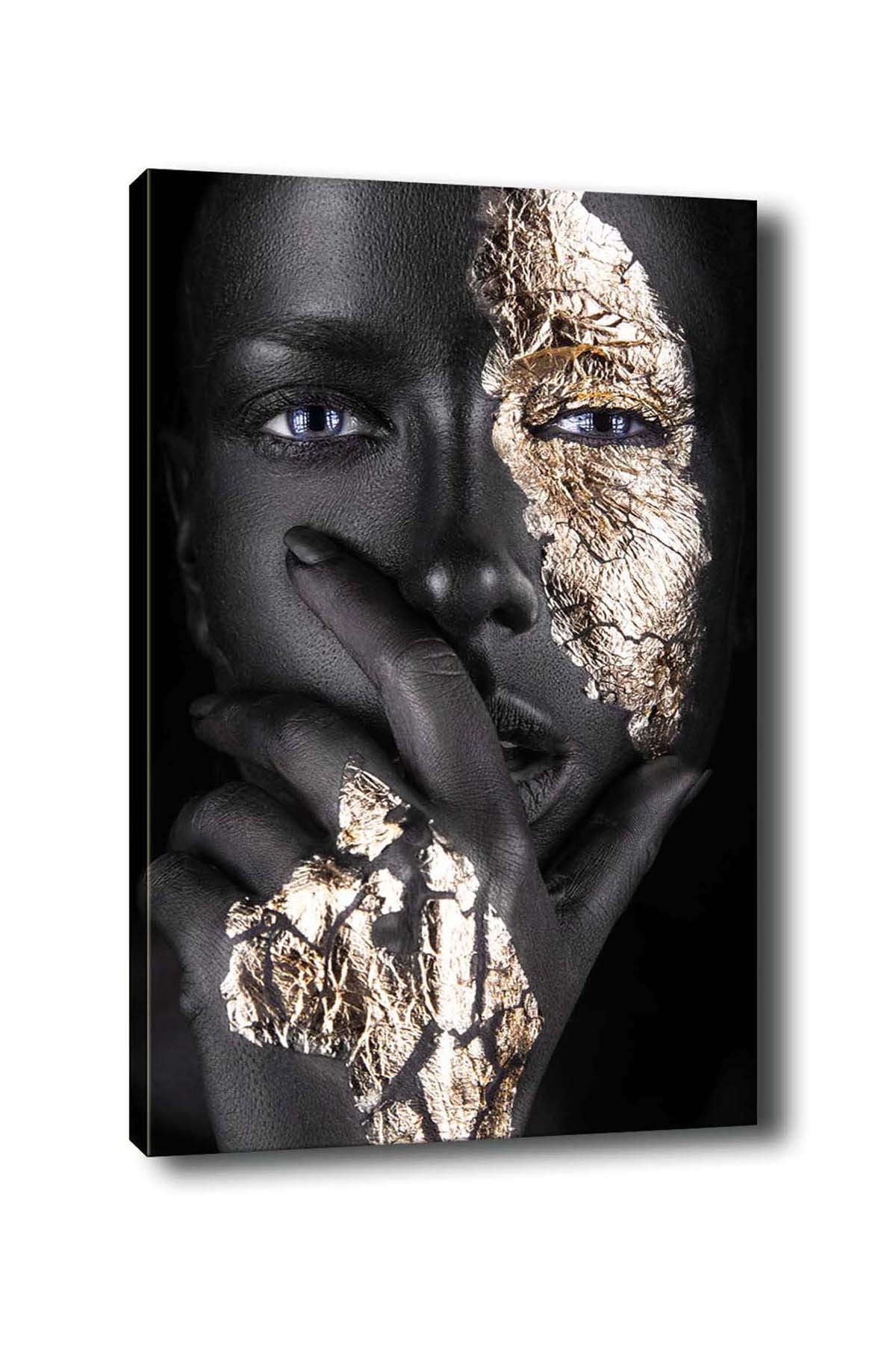 Pintura decorativa em tela – 50 x 70 cm – moldura de madeira – 100% tela