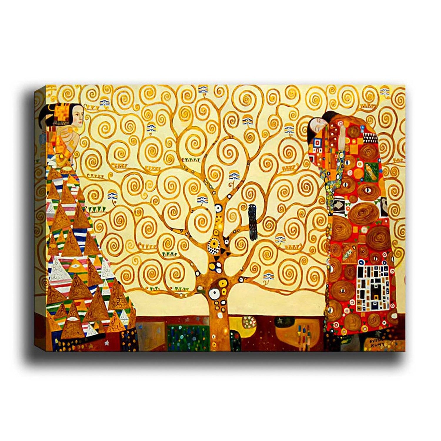 Pintura decorativa em tela – 50 x 70 cm – moldura em madeira 3 cm