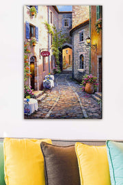 Pintura decorativa em tela – 50 x 70 cm – madeira – tela