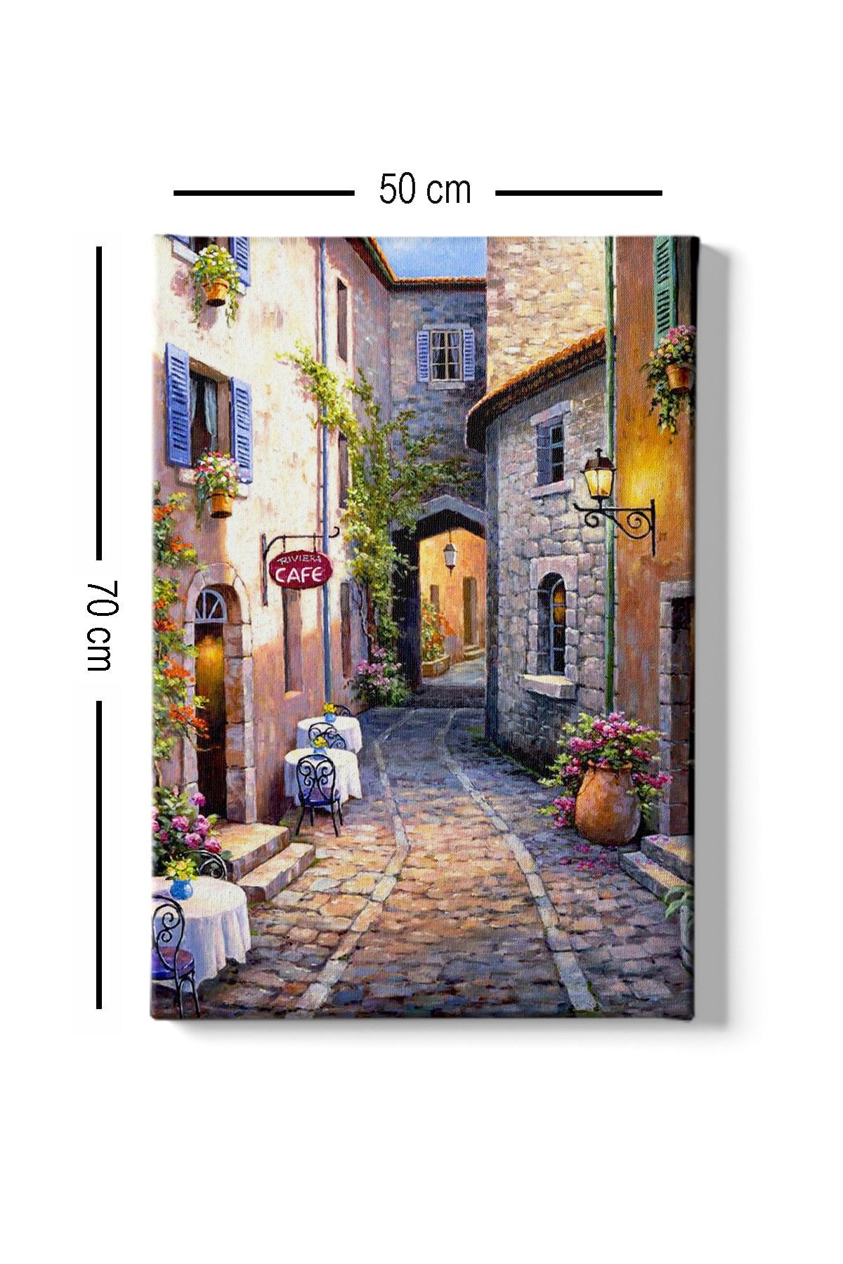 Pintura decorativa em tela – 50 x 70 cm – madeira – tela