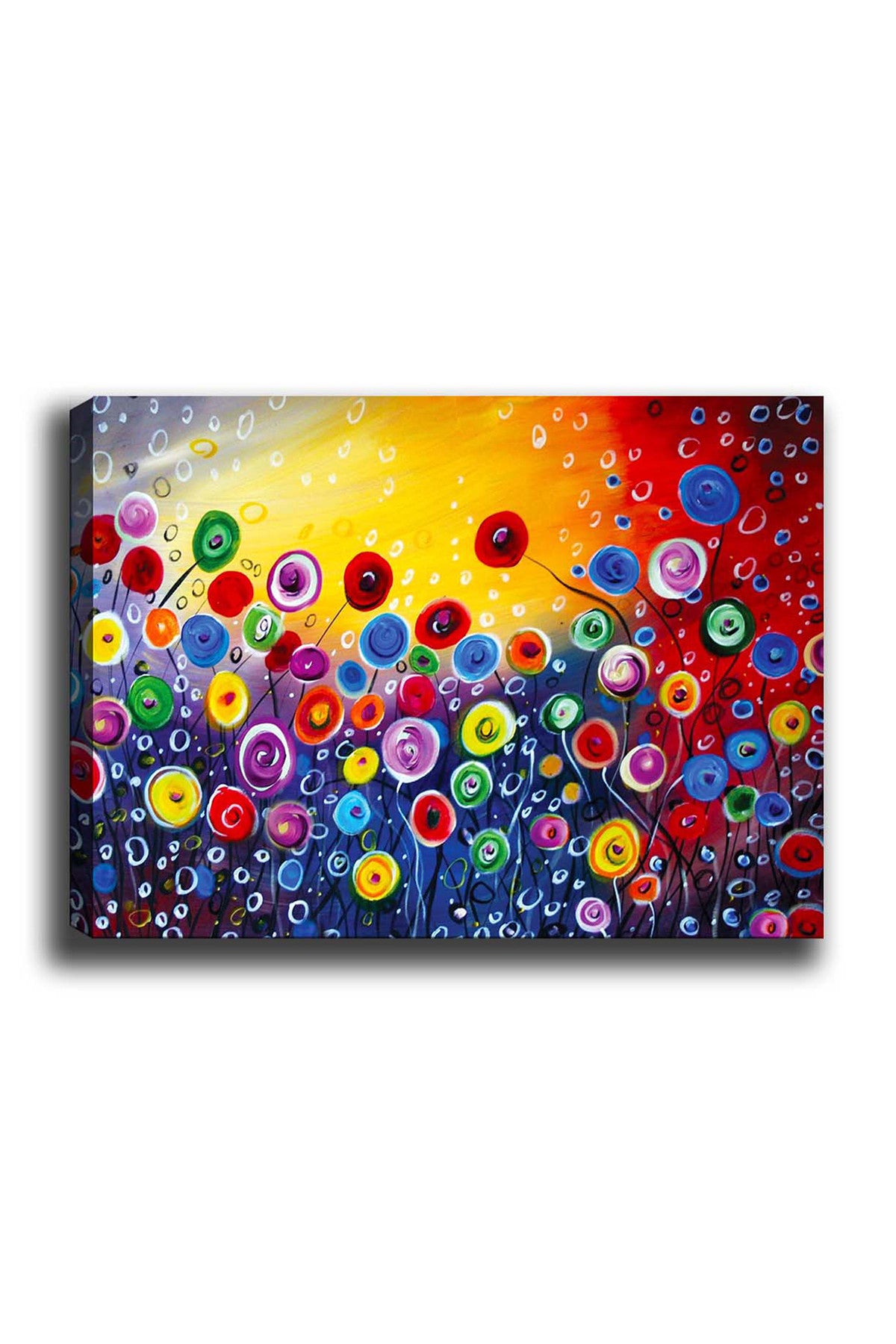 Impressionante pintura decorativa em tela, 50 x 70 cm | 100% tela, 100% moldura de madeira (3 cm de espessura) | Perfeita para amantes de decoração e arte