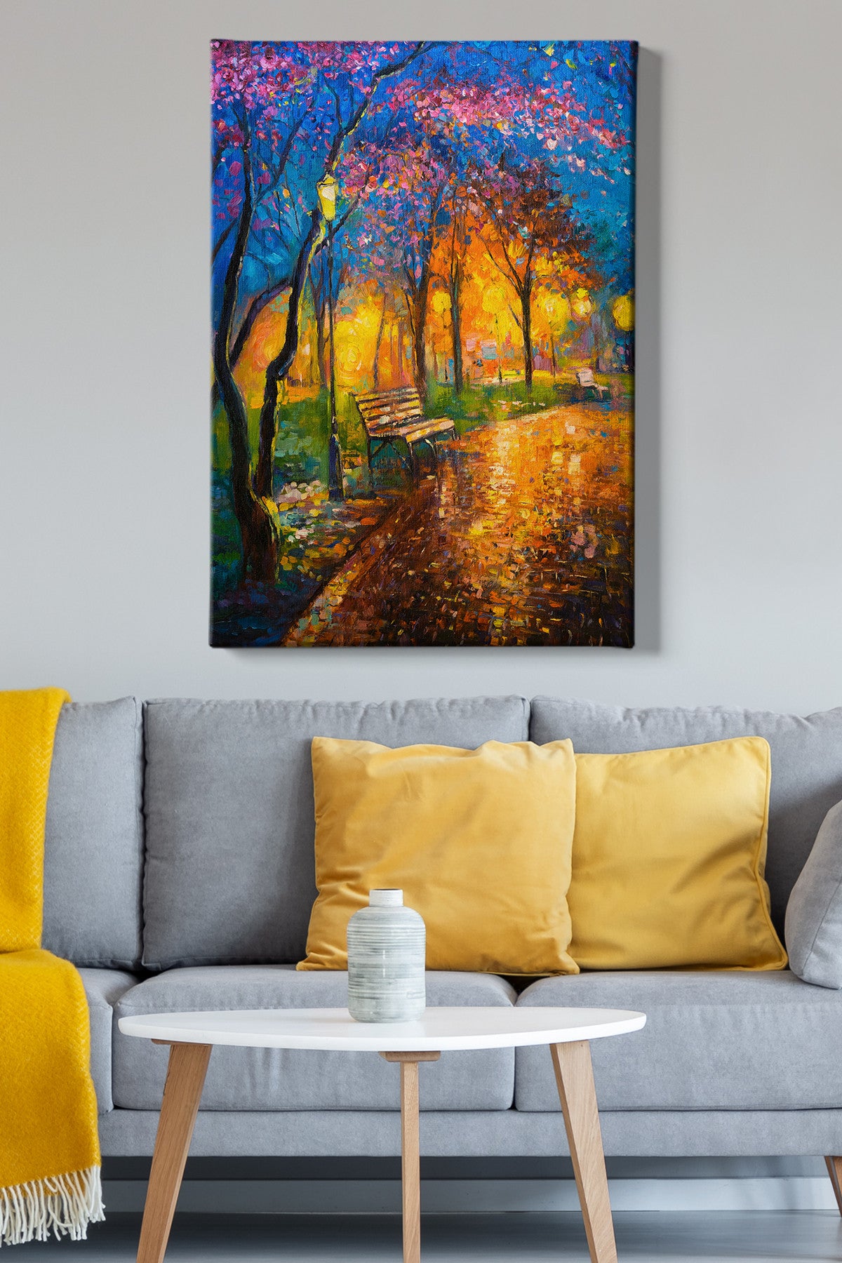 Pintura decorativa em tela – 70 x 100 cm – madeira – tela