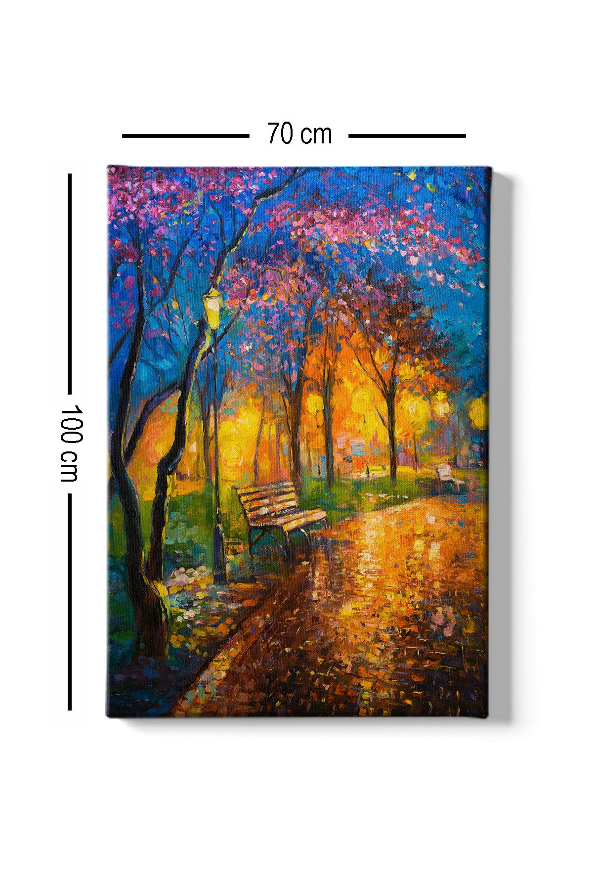 Pintura decorativa em tela – 70 x 100 cm – madeira – tela