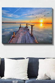 Impressionante pintura decorativa em tela, 70 x 100 cm | 100% tela, 100% moldura de madeira (3 cm de espessura) | Perfeito para amantes de decoração e arte
